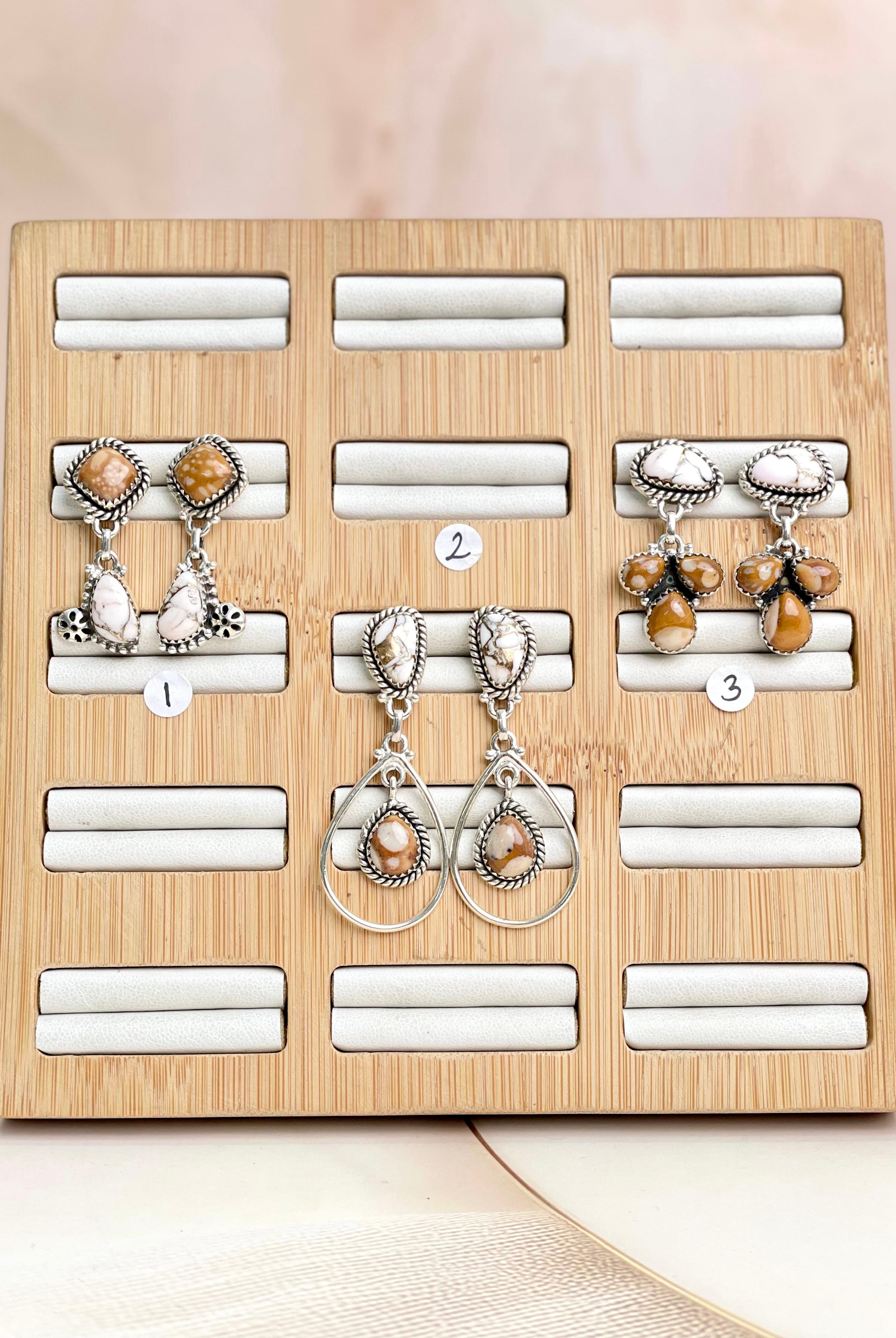 Angel Dahlia & Deer Fawn Earrings no5-Earrings-Krush Kandy, Women's Online Fashion Boutique Located in Phoenix, Arizona (Scottsdale Area)