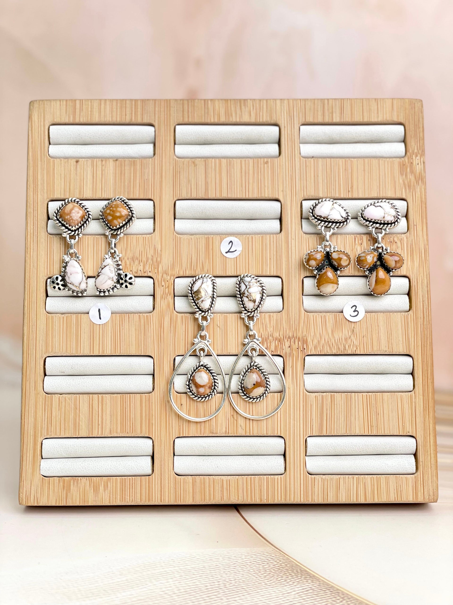 Angel Dahlia & Deer Fawn Earrings no5-Earrings-Krush Kandy, Women's Online Fashion Boutique Located in Phoenix, Arizona (Scottsdale Area)