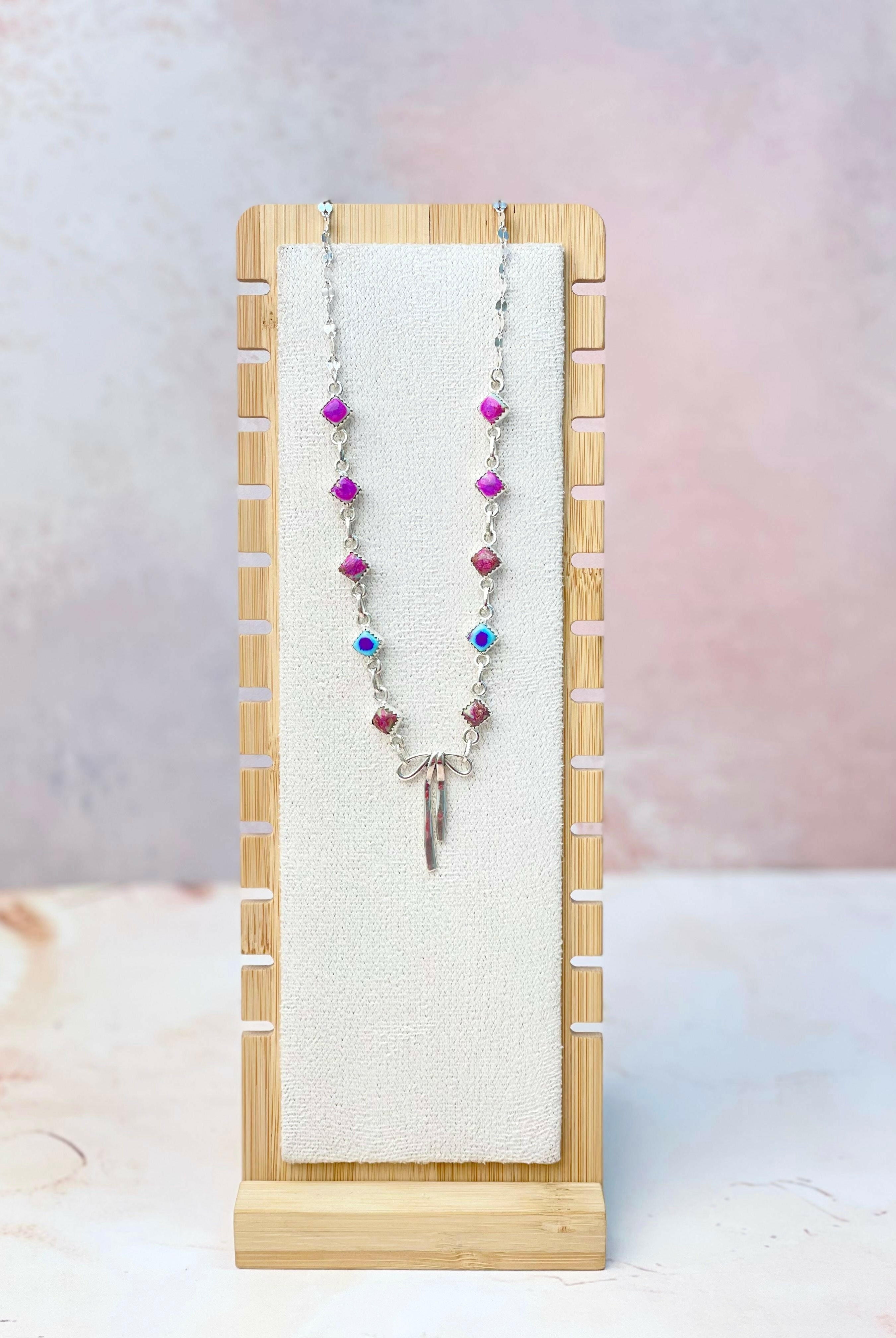 Desert Jasper & Bow Necklace-Necklaces-Krush Kandy, Women's Online Fashion Boutique Located in Phoenix, Arizona (Scottsdale Area)