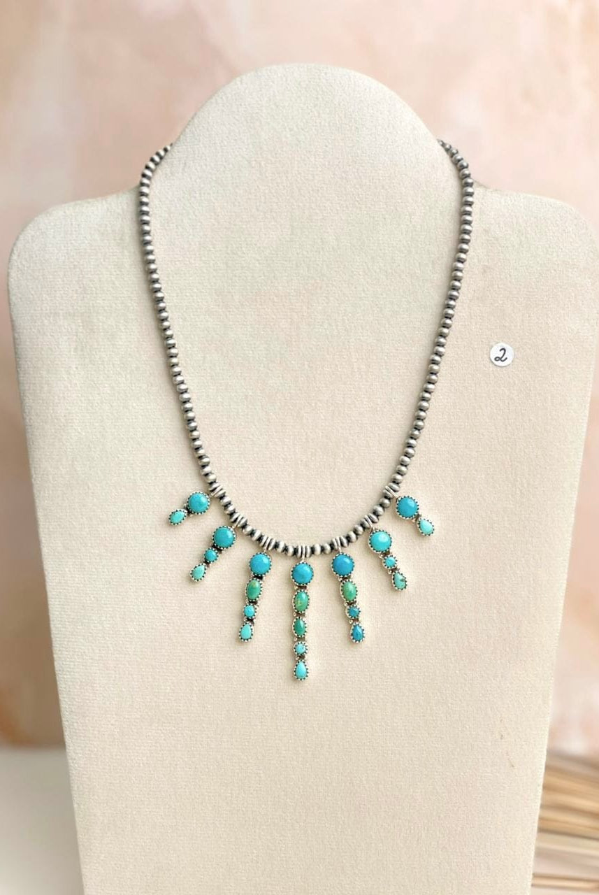 Desert Pearl Stone Drop Necklaces-Necklaces-Krush Kandy, Women's Online Fashion Boutique Located in Phoenix, Arizona (Scottsdale Area)
