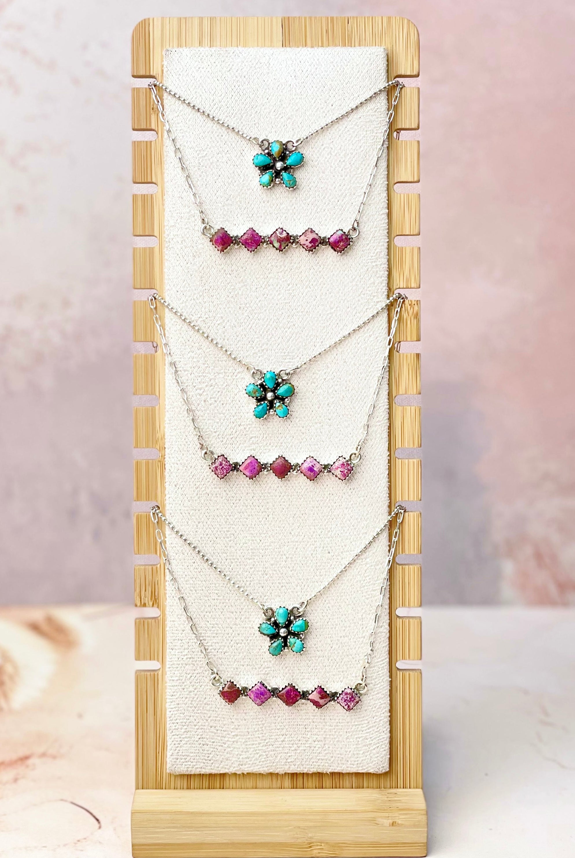 Sunlit Bloom and Bar Layered Necklace-Necklaces-Krush Kandy, Women's Online Fashion Boutique Located in Phoenix, Arizona (Scottsdale Area)