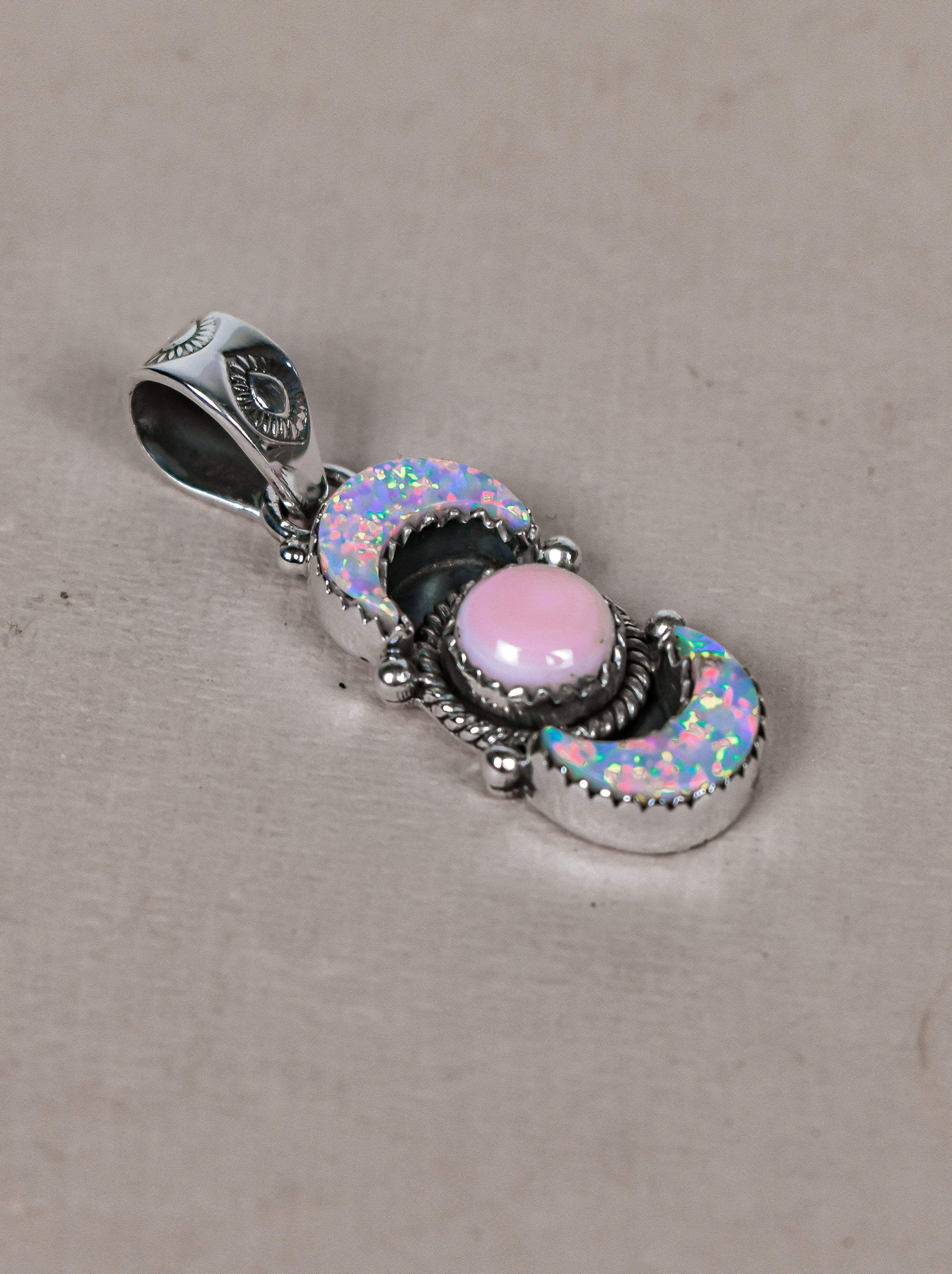 Lunar Crescent Pendant-Pendant Necklaces-Krush Kandy, Women's Online Fashion Boutique Located in Phoenix, Arizona (Scottsdale Area)