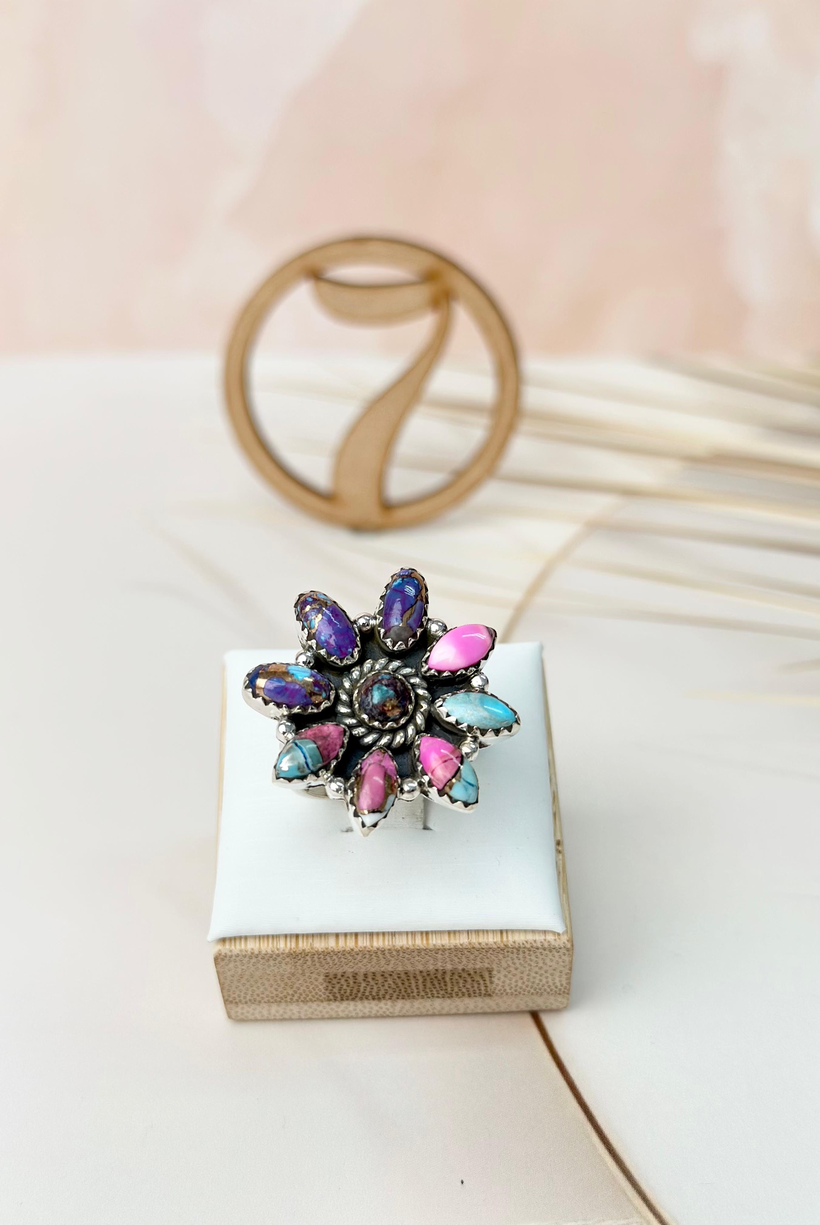 Various Multi Dahlia Ring Clusters-Rings-Krush Kandy, Women's Online Fashion Boutique Located in Phoenix, Arizona (Scottsdale Area)