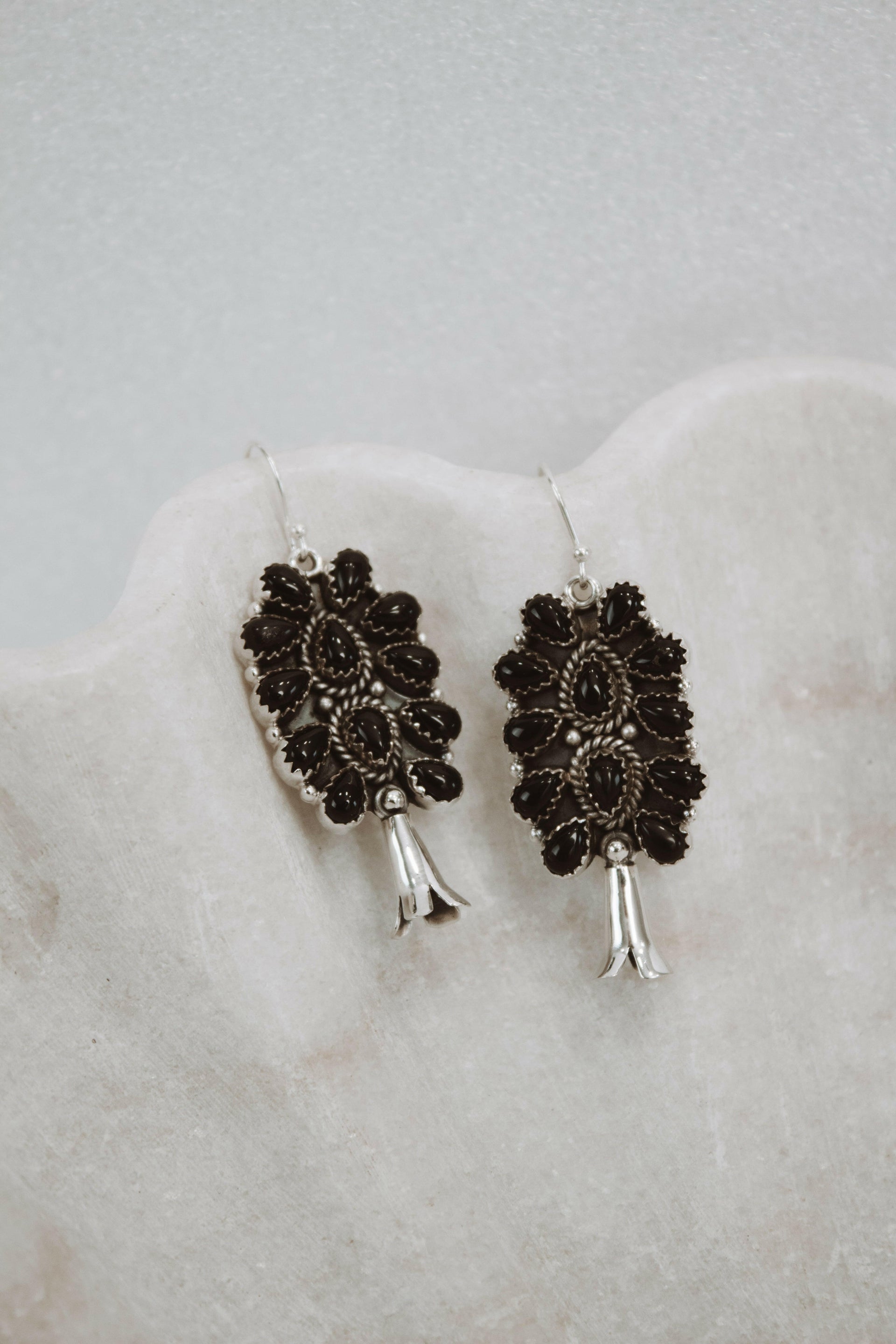 Squash Blossom Stone Cluster Earrings | Krush Exclusive-Drop Earrings-Krush Kandy, Women's Online Fashion Boutique Located in Phoenix, Arizona (Scottsdale Area)