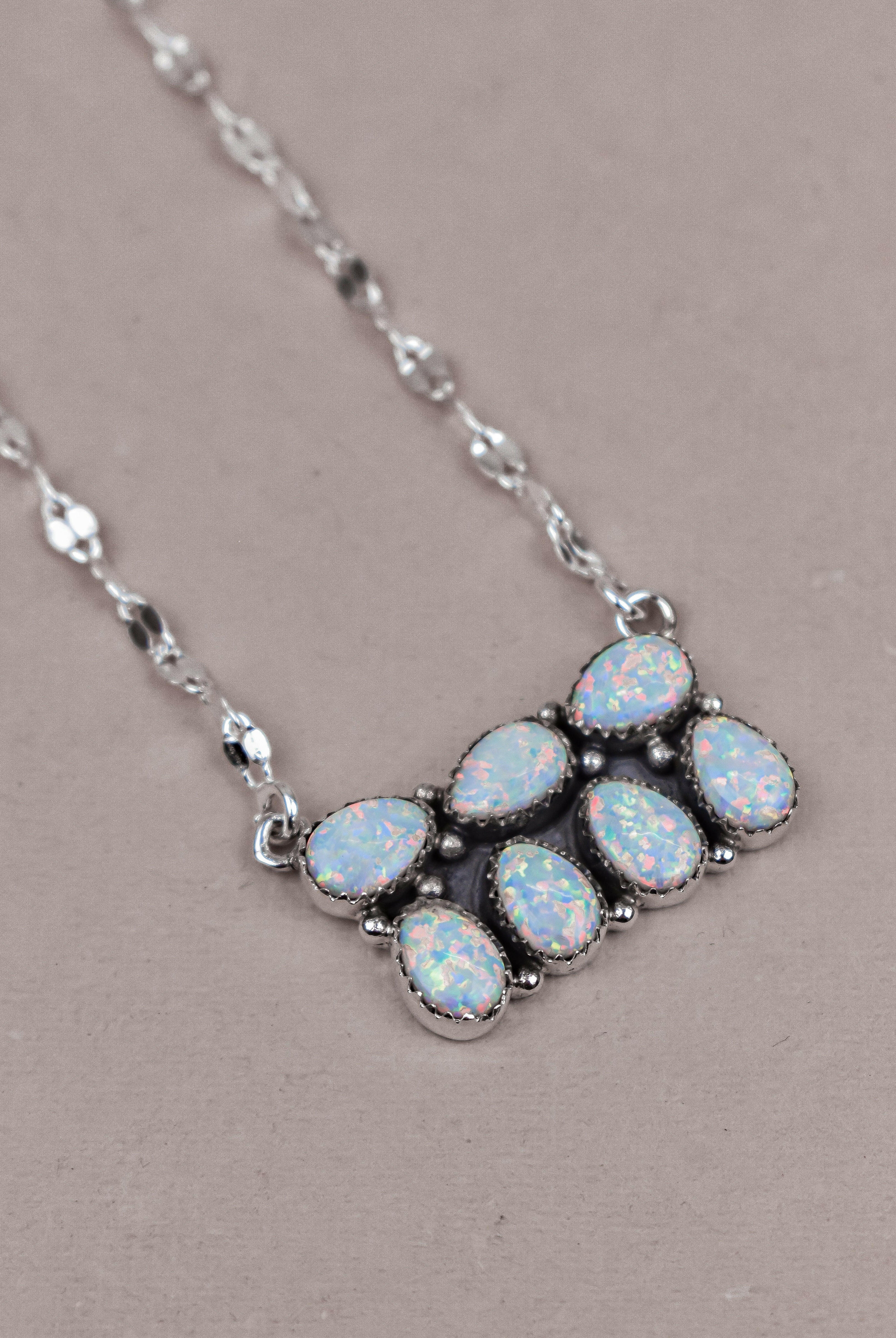 Starry Horizon Gemstone Bar Necklace-Bar Necklaces-Krush Kandy, Women's Online Fashion Boutique Located in Phoenix, Arizona (Scottsdale Area)