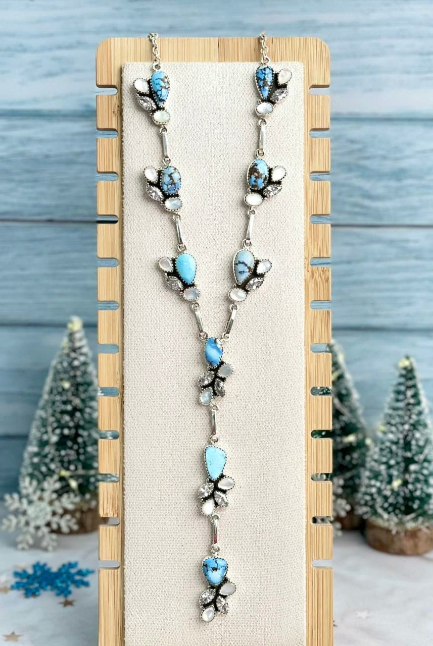 Winter Frost Golden Hills Statement Necklace-Necklaces-Krush Kandy, Women's Online Fashion Boutique Located in Phoenix, Arizona (Scottsdale Area)