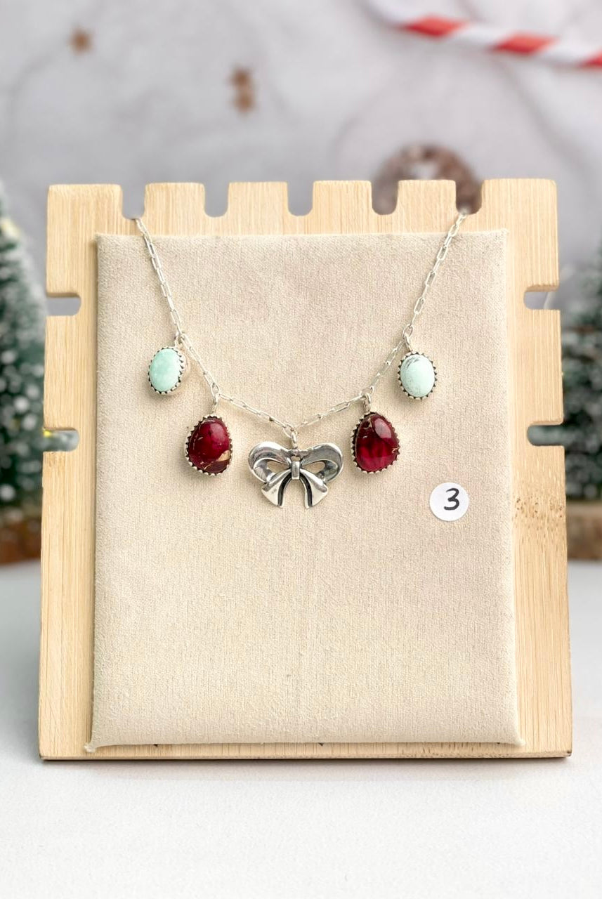 Holiday Cheer Charm Necklaces-Necklaces-Krush Kandy, Women's Online Fashion Boutique Located in Phoenix, Arizona (Scottsdale Area)