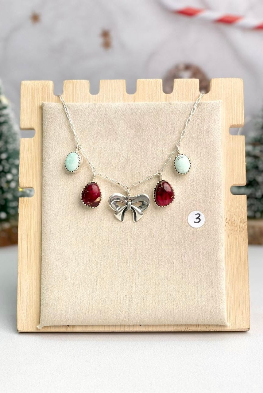 Holiday Cheer Charm Necklaces-Necklaces-Krush Kandy, Women's Online Fashion Boutique Located in Phoenix, Arizona (Scottsdale Area)