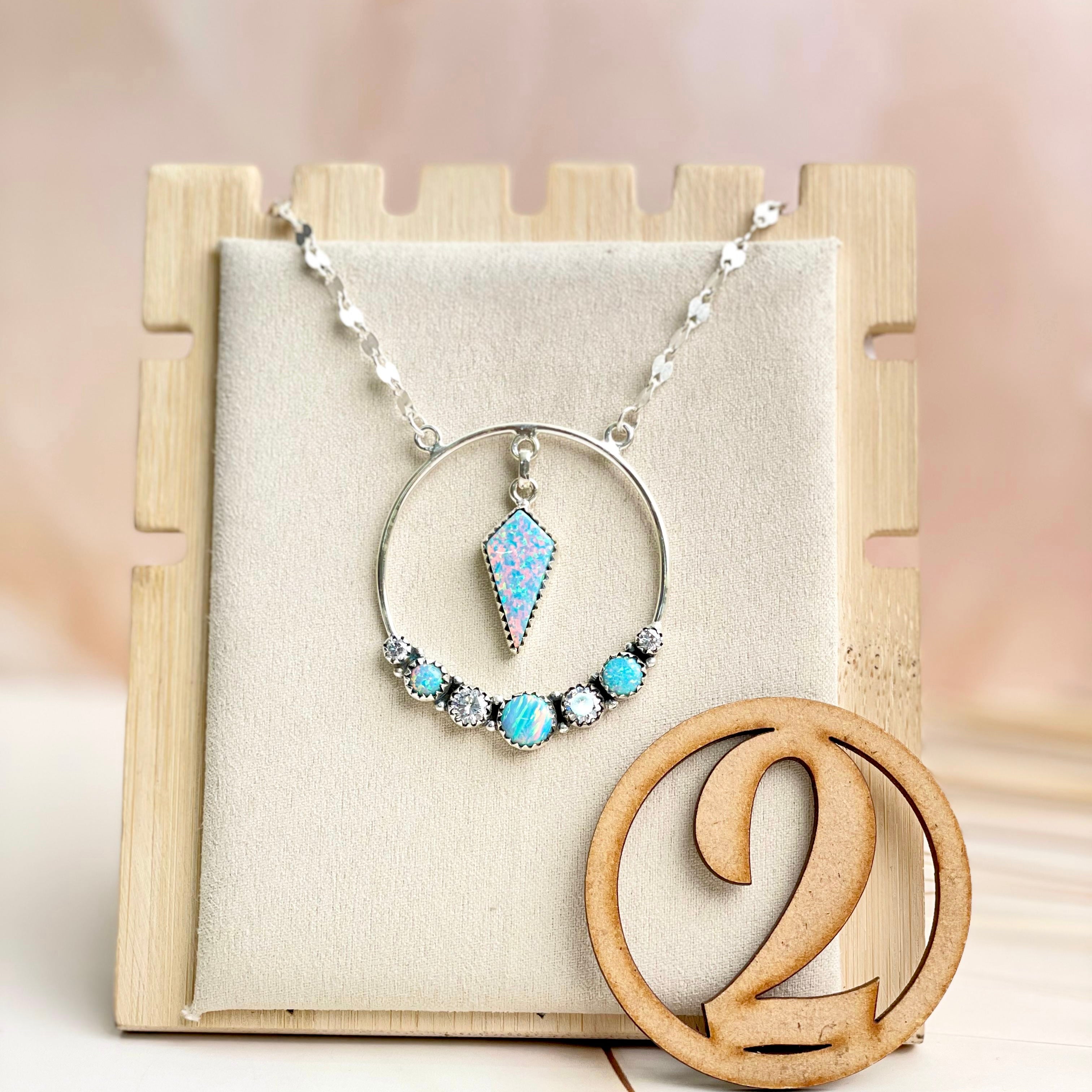 Boho Opal Tassels Necklace Sno 23-Necklaces-Krush Kandy, Women's Online Fashion Boutique Located in Phoenix, Arizona (Scottsdale Area)