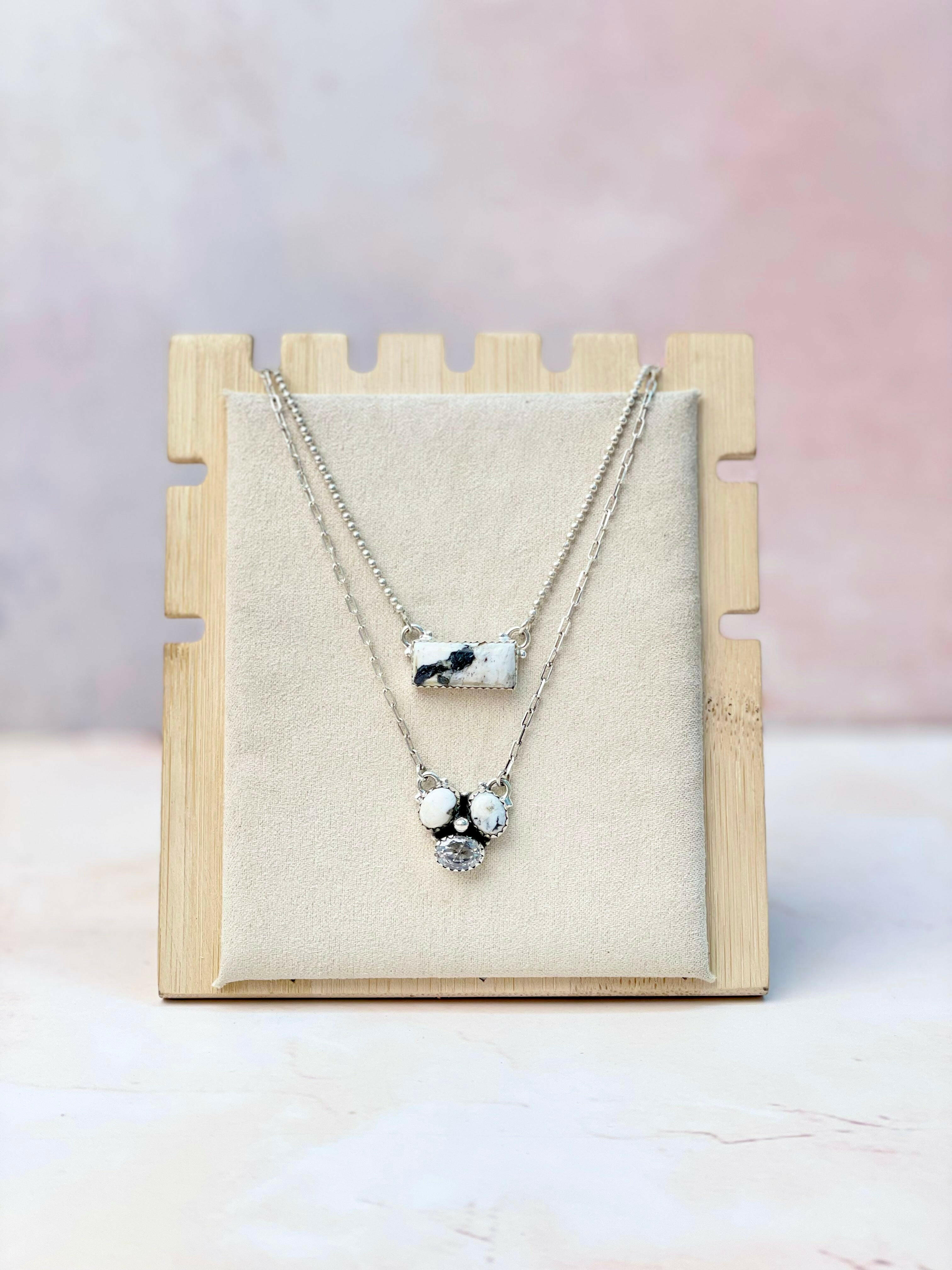 Baby Bar and Cluster Layered Necklace-Necklaces-Krush Kandy, Women's Online Fashion Boutique Located in Phoenix, Arizona (Scottsdale Area)