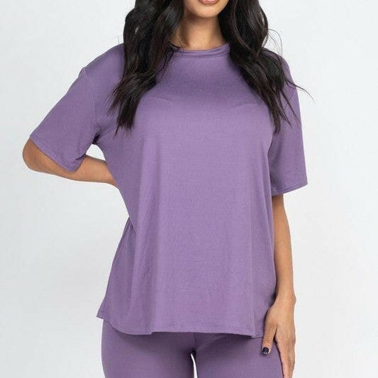 Loose Fit Oversized Bike Short Set| S-2X-2 Piece Outfit Sets-Krush Kandy, Women's Online Fashion Boutique Located in Phoenix, Arizona (Scottsdale Area)