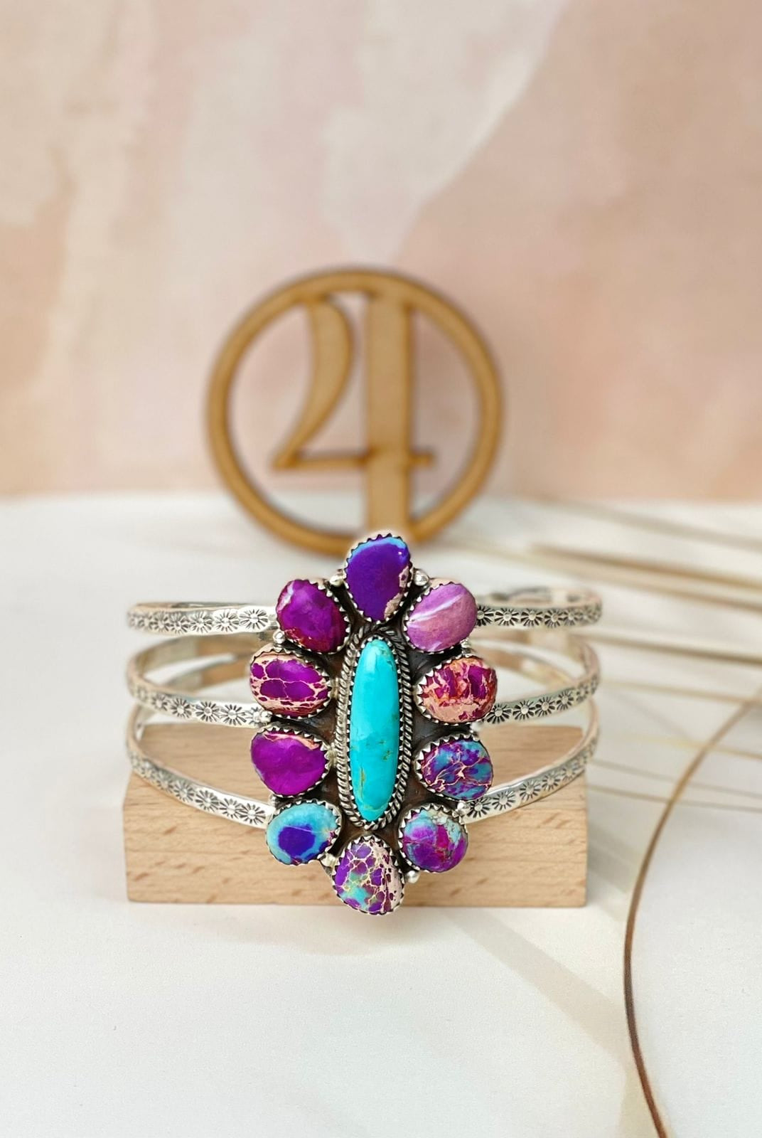 Sterling Stamped Cluster Cuffs-Bracelets-Krush Kandy, Women's Online Fashion Boutique Located in Phoenix, Arizona (Scottsdale Area)