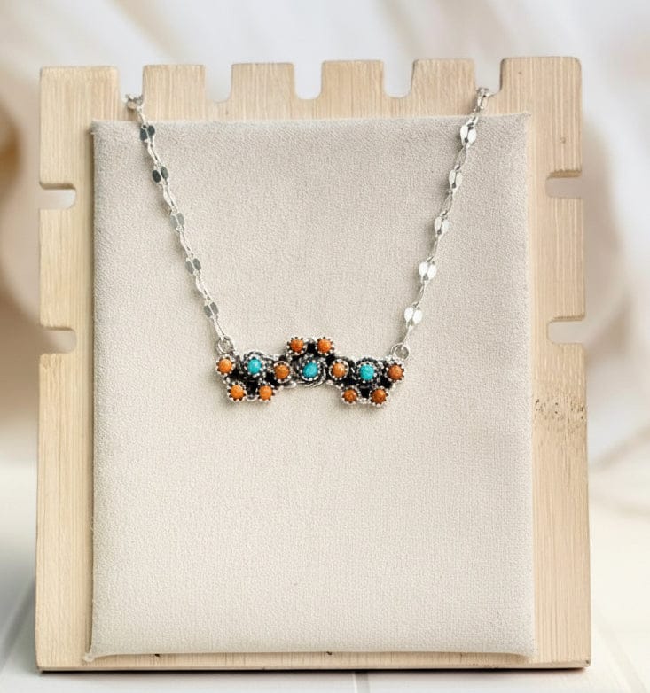 Blooming Flower Bar Necklace-Necklaces-Krush Kandy, Women's Online Fashion Boutique Located in Phoenix, Arizona (Scottsdale Area)