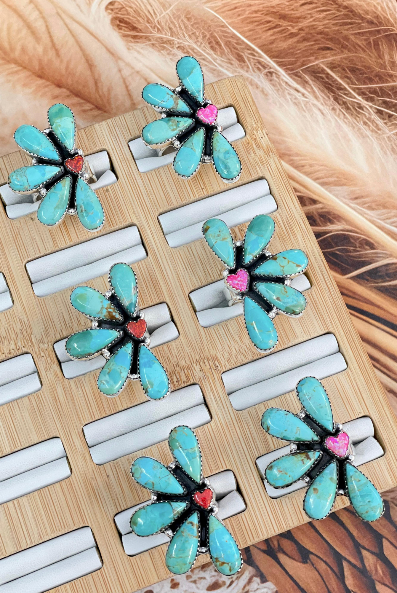 Heartfelt Horizon Half Cluster Ring-Rings-Krush Kandy, Women's Online Fashion Boutique Located in Phoenix, Arizona (Scottsdale Area)