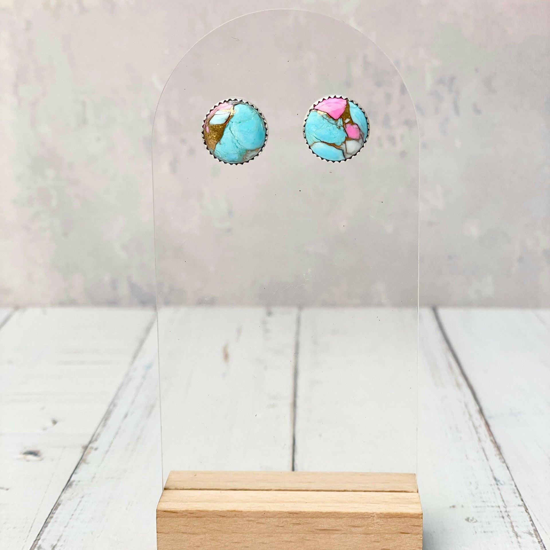 Cotton Kandy Circle Stud Earrings-Earrings-Krush Kandy, Women's Online Fashion Boutique Located in Phoenix, Arizona (Scottsdale Area)