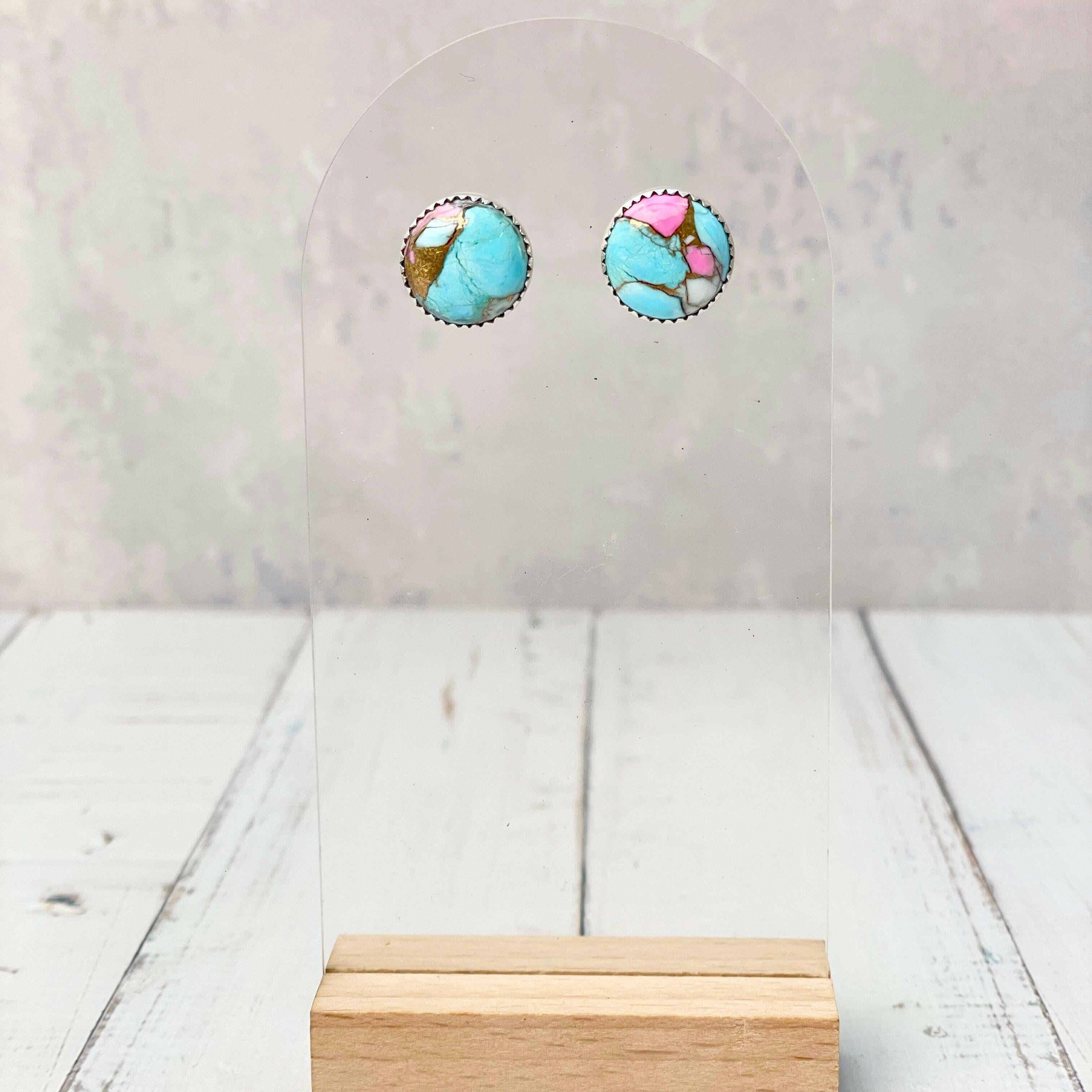 Cotton Kandy Circle Stud Earrings-Earrings-Krush Kandy, Women's Online Fashion Boutique Located in Phoenix, Arizona (Scottsdale Area)