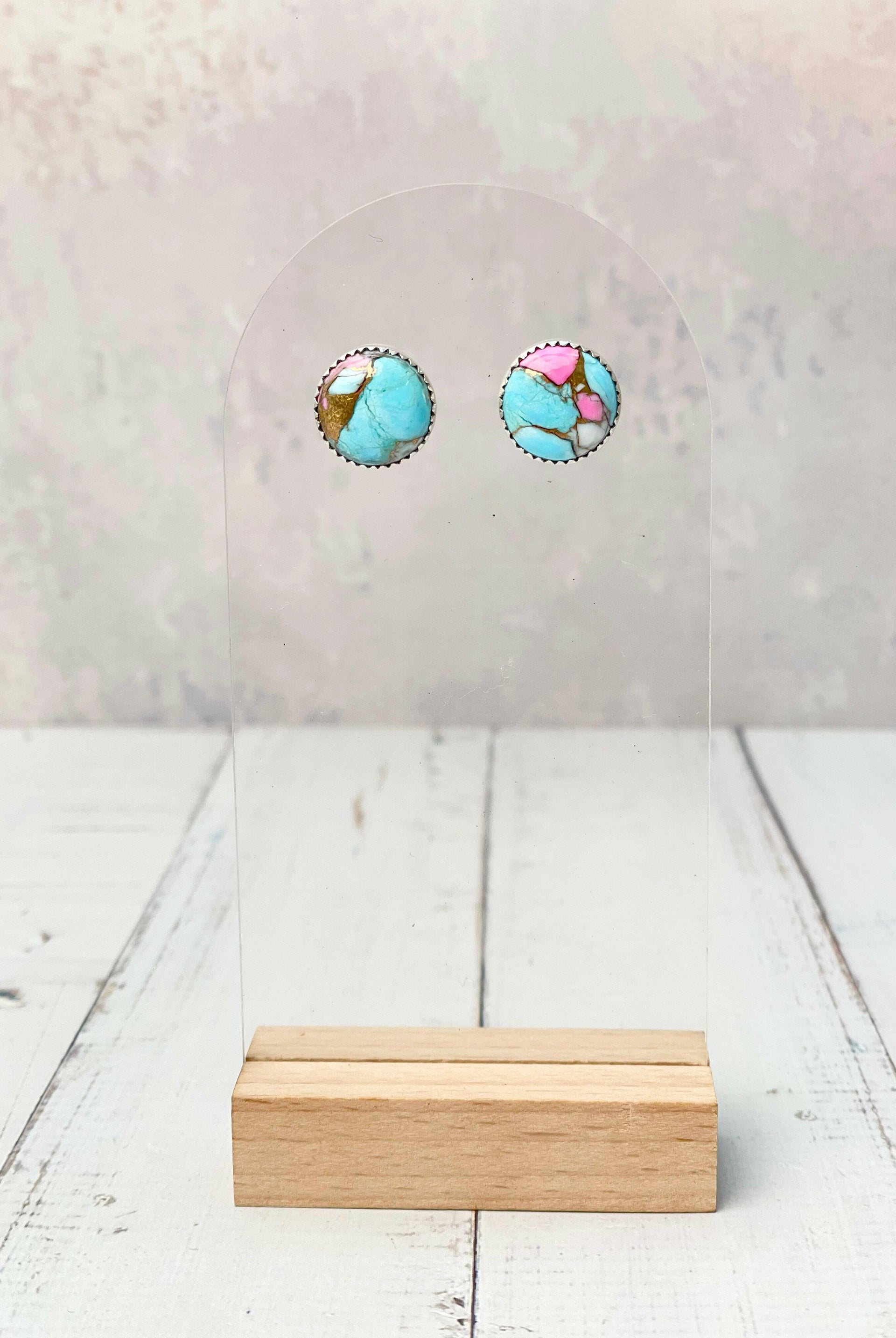 Cotton Kandy Circle Stud Earrings-Earrings-Krush Kandy, Women's Online Fashion Boutique Located in Phoenix, Arizona (Scottsdale Area)