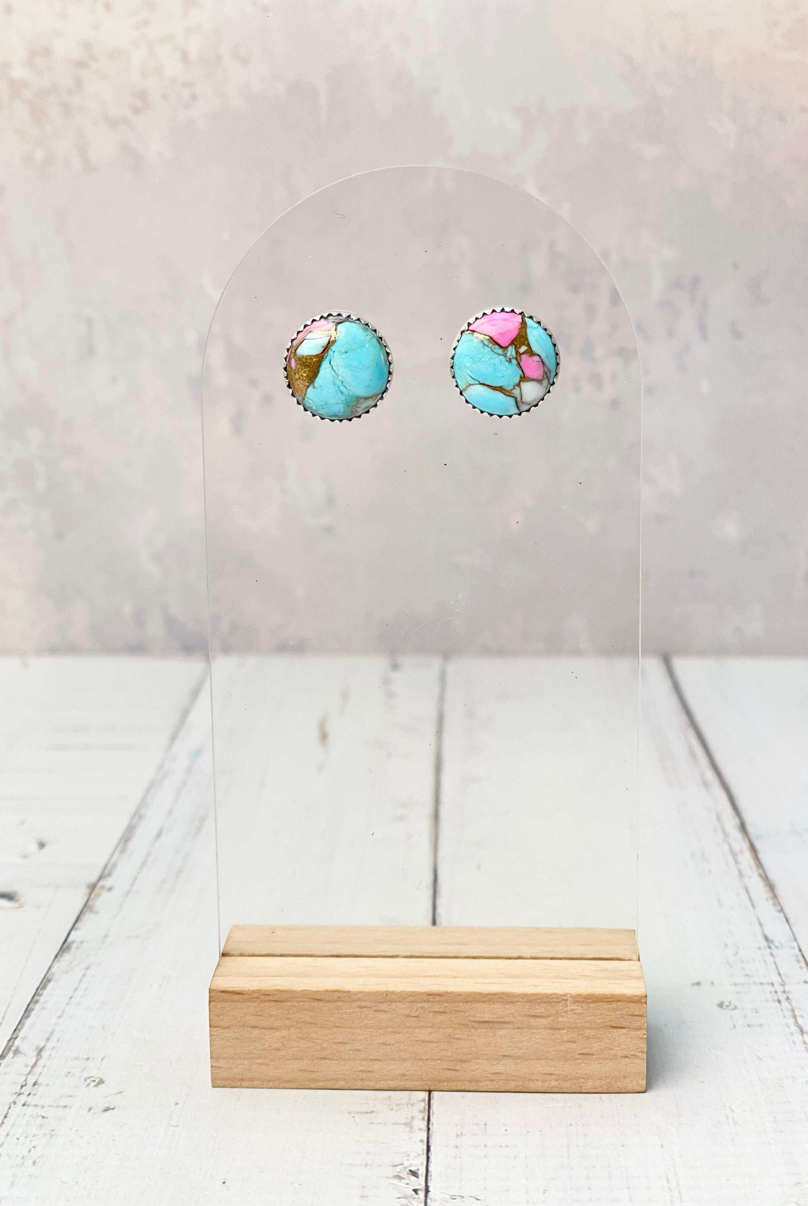 Cotton Kandy Circle Stud Earrings-Earrings-Krush Kandy, Women's Online Fashion Boutique Located in Phoenix, Arizona (Scottsdale Area)