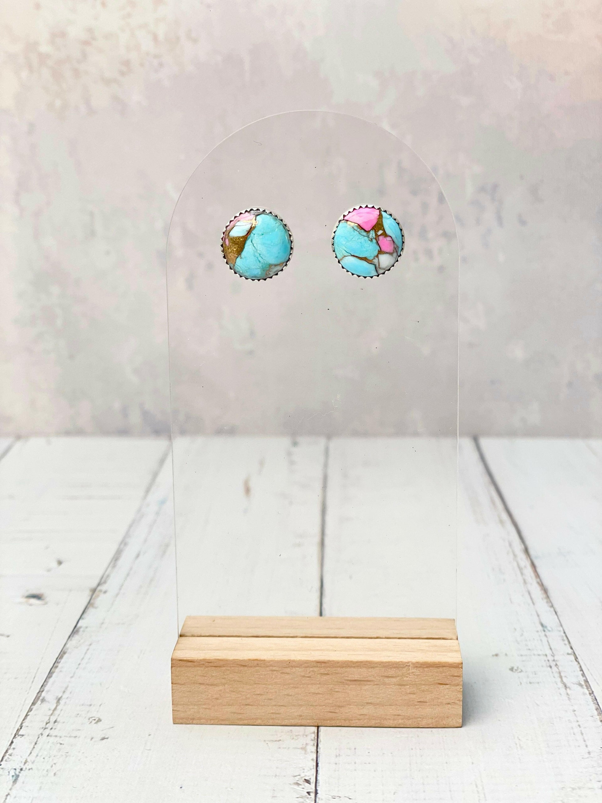 Cotton Kandy Circle Stud Earrings-Earrings-Krush Kandy, Women's Online Fashion Boutique Located in Phoenix, Arizona (Scottsdale Area)