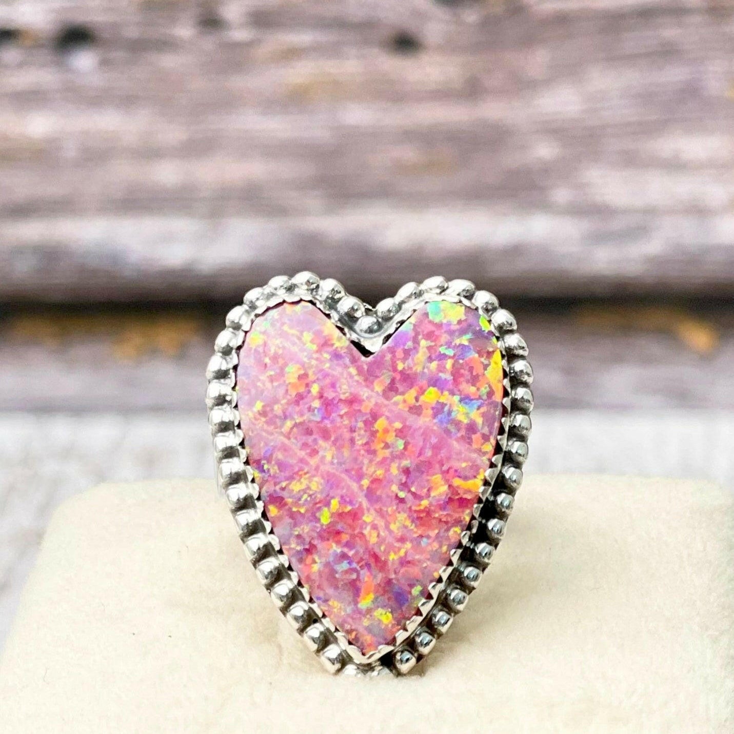Long Heart Sterling Silver Ring MADE TO ORDER-Statement Rings-Krush Kandy, Women's Online Fashion Boutique Located in Phoenix, Arizona (Scottsdale Area)