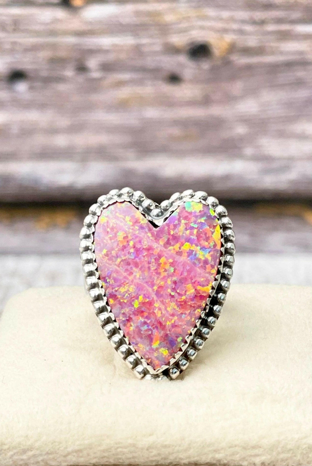 Long Heart Sterling Silver Ring MADE TO ORDER-Statement Rings-Krush Kandy, Women's Online Fashion Boutique Located in Phoenix, Arizona (Scottsdale Area)