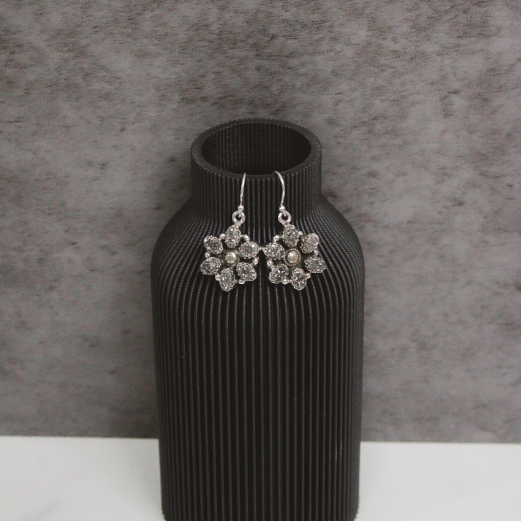 Mini Daisy Druzy Stone Earrings-Stud Earrings-Krush Kandy, Women's Online Fashion Boutique Located in Phoenix, Arizona (Scottsdale Area)