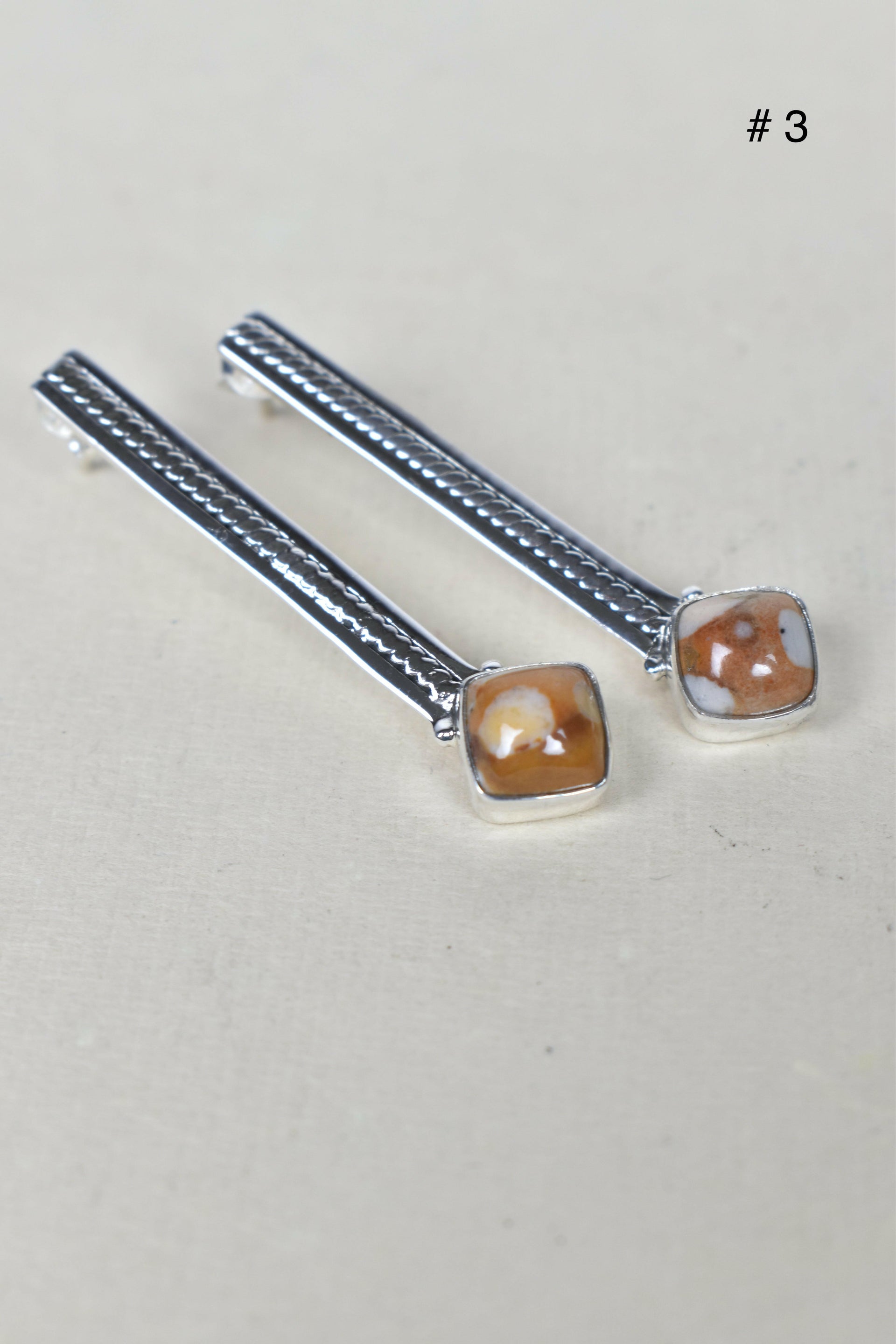 Silver Solitaire Bar Earrings-Drop Earrings-Krush Kandy, Women's Online Fashion Boutique Located in Phoenix, Arizona (Scottsdale Area)