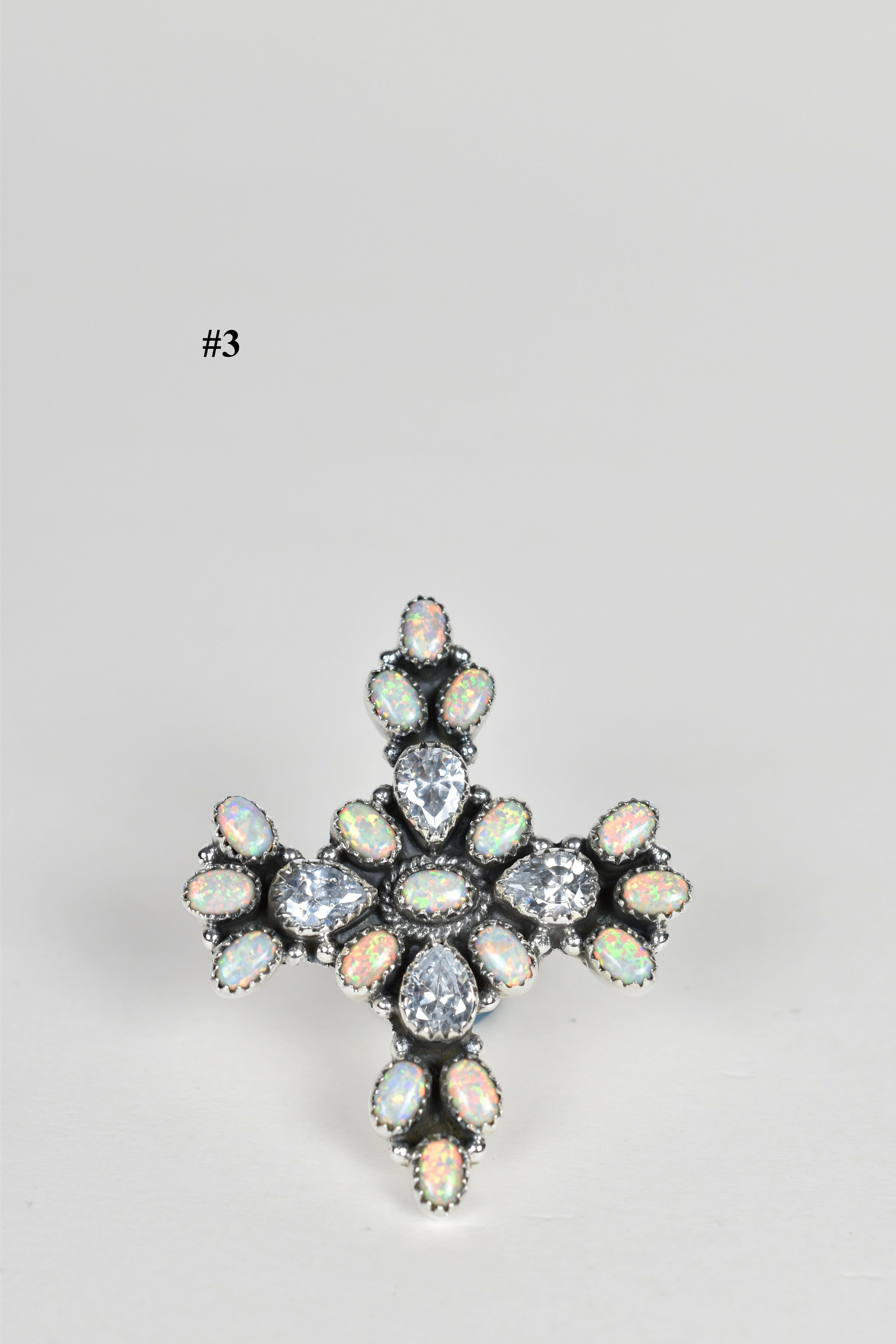 Magical Opal Cluster Rings ( 10 DIFFERENT ONE OF A KINDS!! )-Cluster Rings-Krush Kandy, Women's Online Fashion Boutique Located in Phoenix, Arizona (Scottsdale Area)