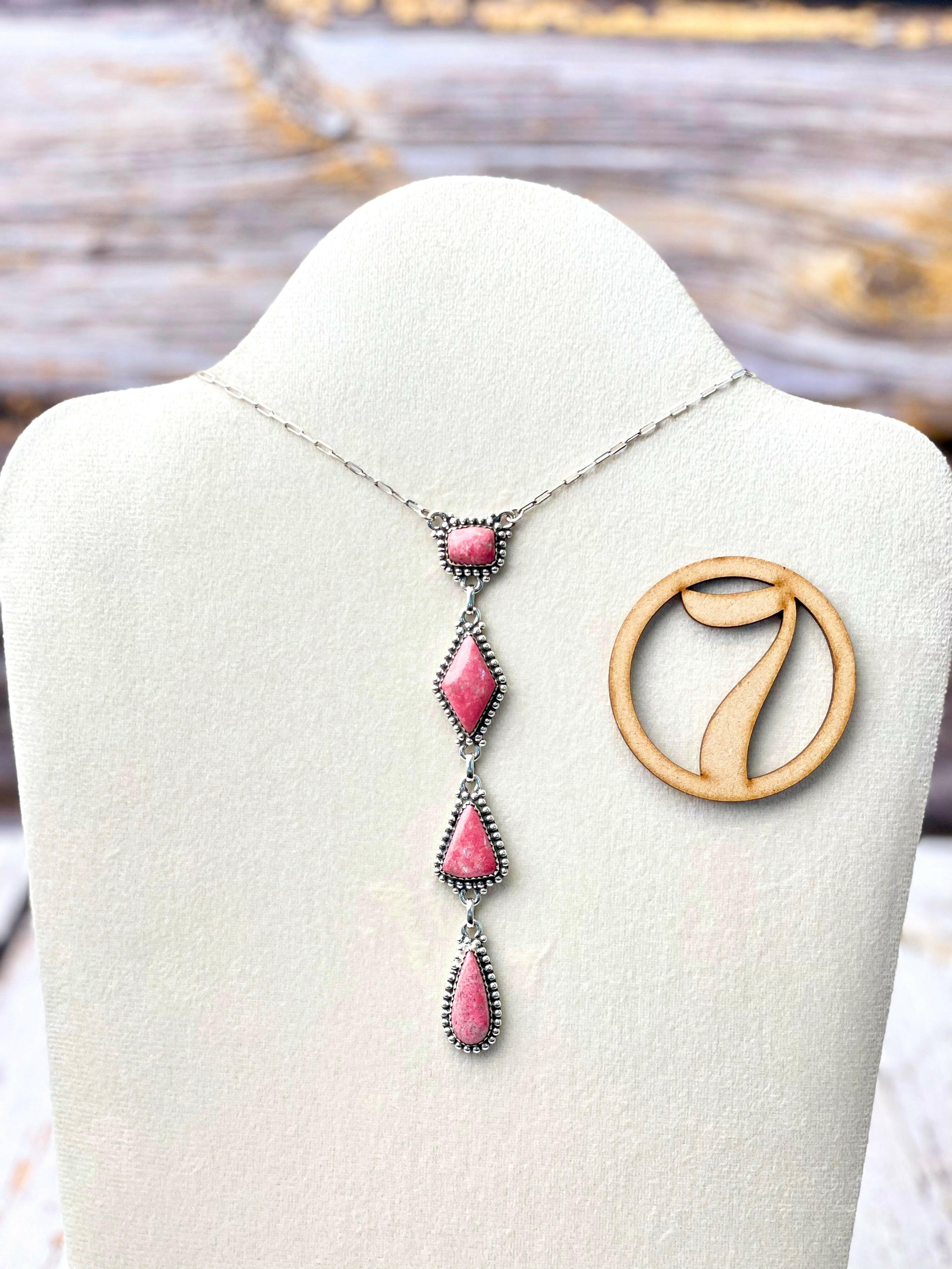 Thulite Drop Necklace-Necklaces-Krush Kandy, Women's Online Fashion Boutique Located in Phoenix, Arizona (Scottsdale Area)