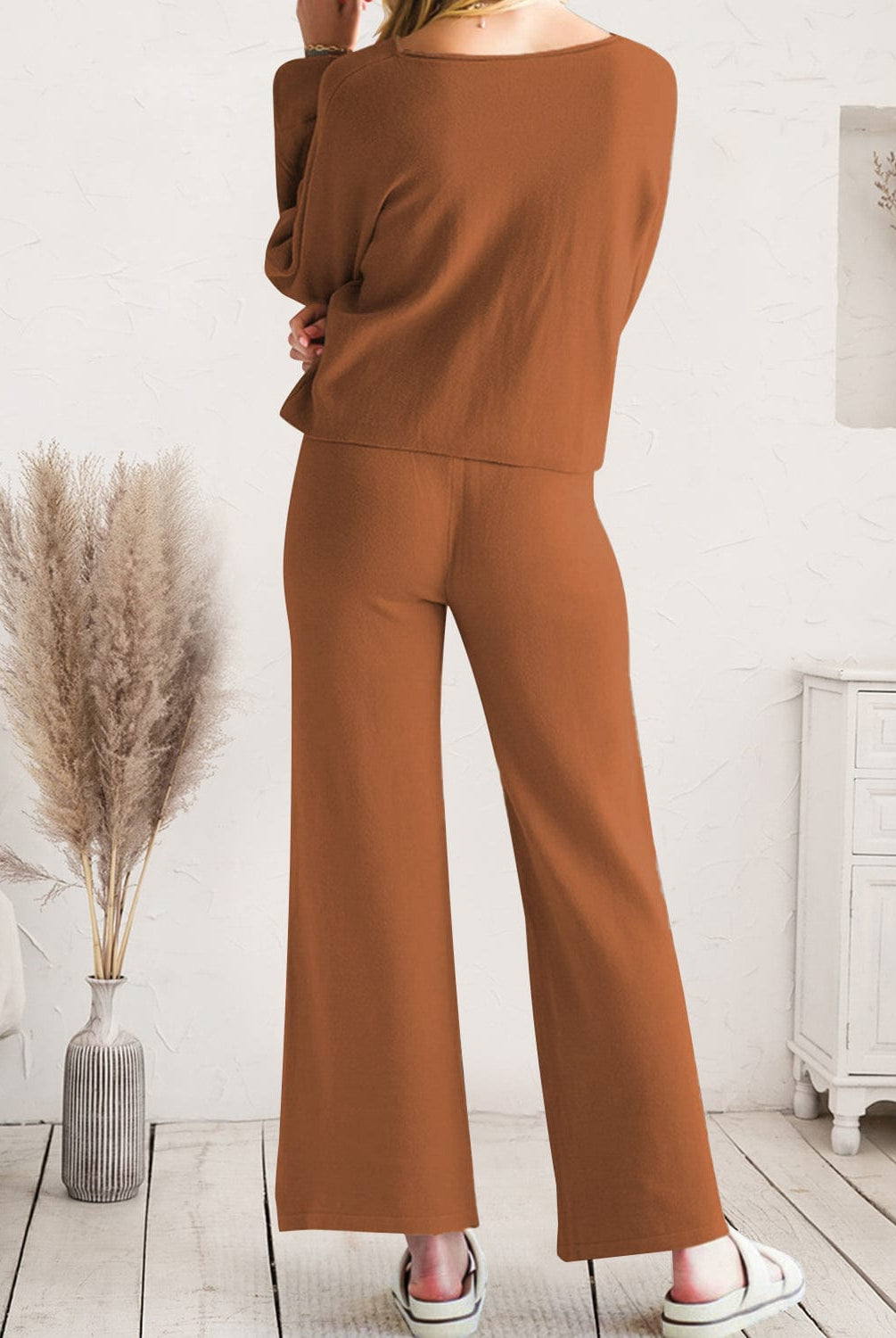 Long Sleeve Lounge Top and Drawstring Pants Set-Krush Kandy, Women's Online Fashion Boutique Located in Phoenix, Arizona (Scottsdale Area)