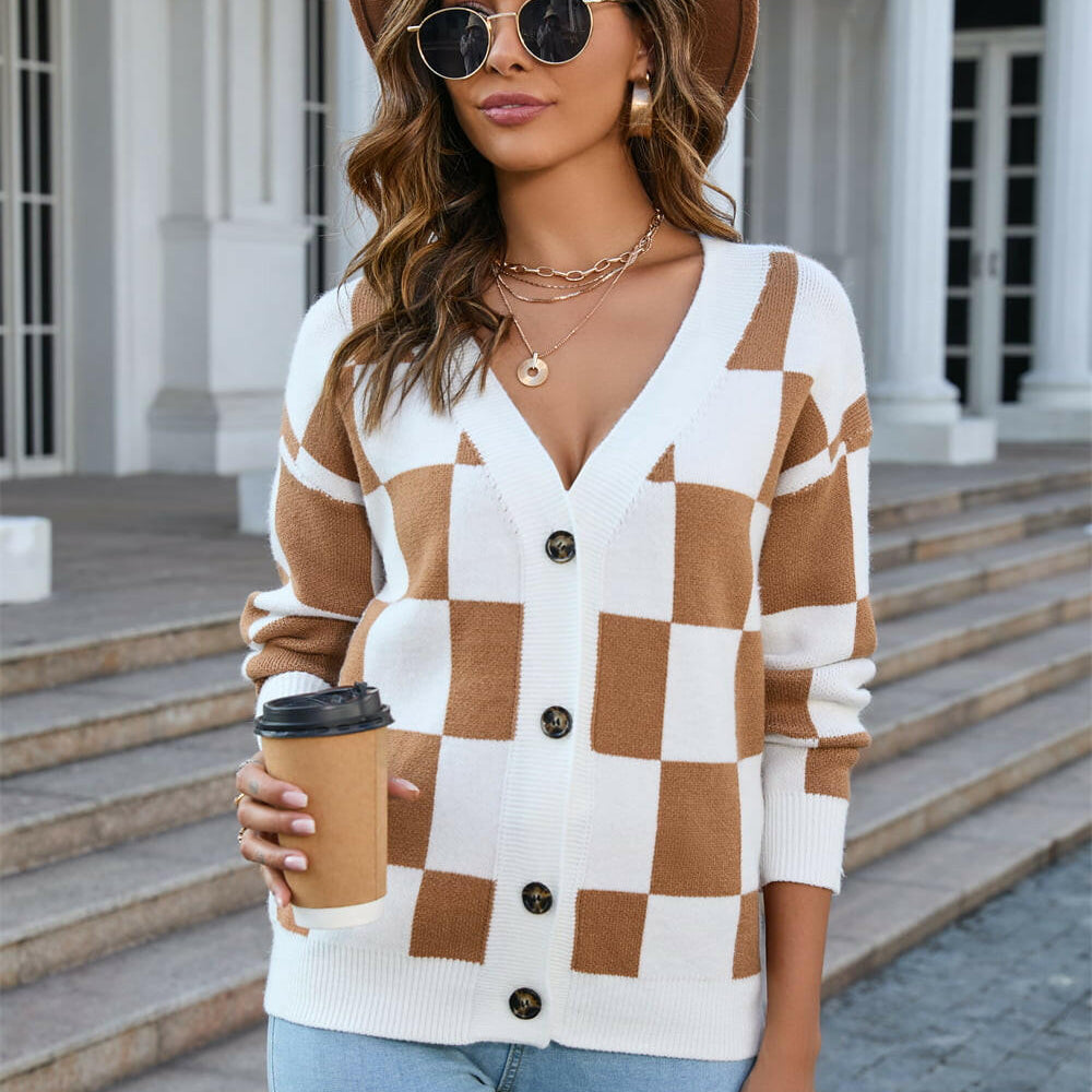 Angel Wings Button-Up V-Neck Dropped Shoulder Cardigan-Cardigans-Krush Kandy, Women's Online Fashion Boutique Located in Phoenix, Arizona (Scottsdale Area)