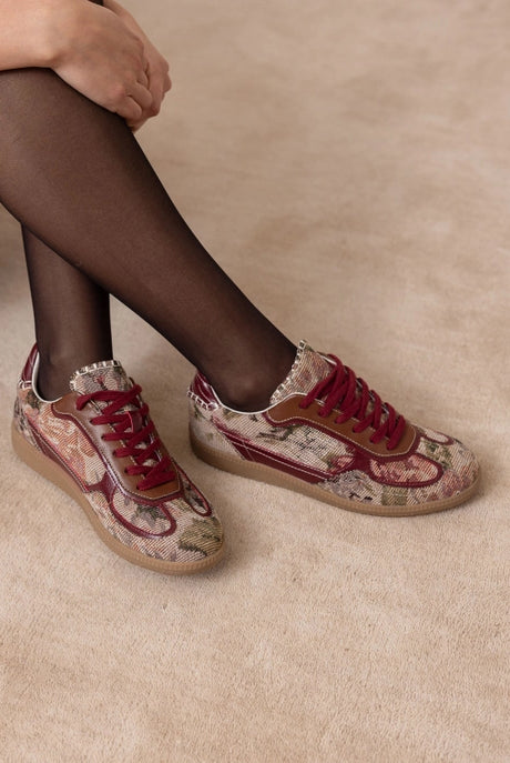 The Dalia - Tapestry Lace Up Sneakers-Shoes-Krush Kandy, Women's Online Fashion Boutique Located in Phoenix, Arizona (Scottsdale Area)