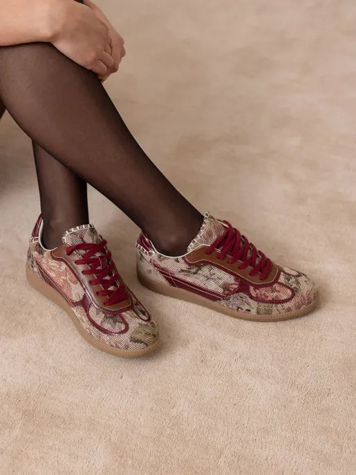 The Dalia - Tapestry Lace Up Sneakers-Shoes-Krush Kandy, Women's Online Fashion Boutique Located in Phoenix, Arizona (Scottsdale Area)
