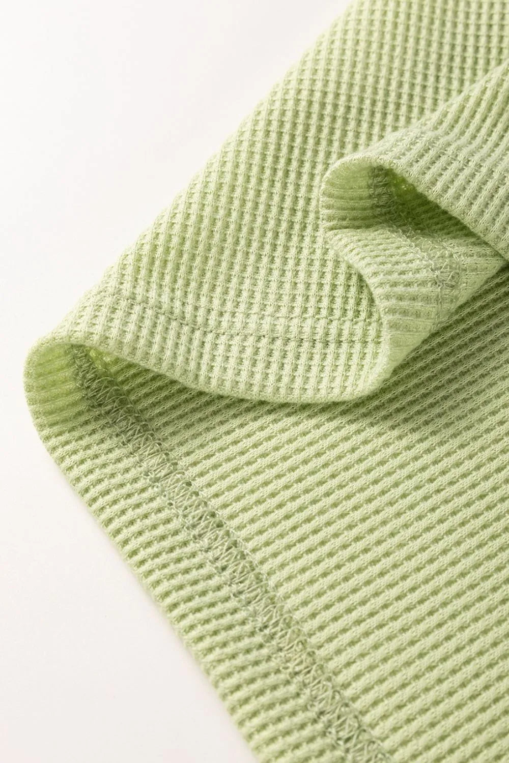 Lime Lane Waffle-Knit Colorblock Top-Short Sleeve Tops-Krush Kandy, Women's Online Fashion Boutique Located in Phoenix, Arizona (Scottsdale Area)