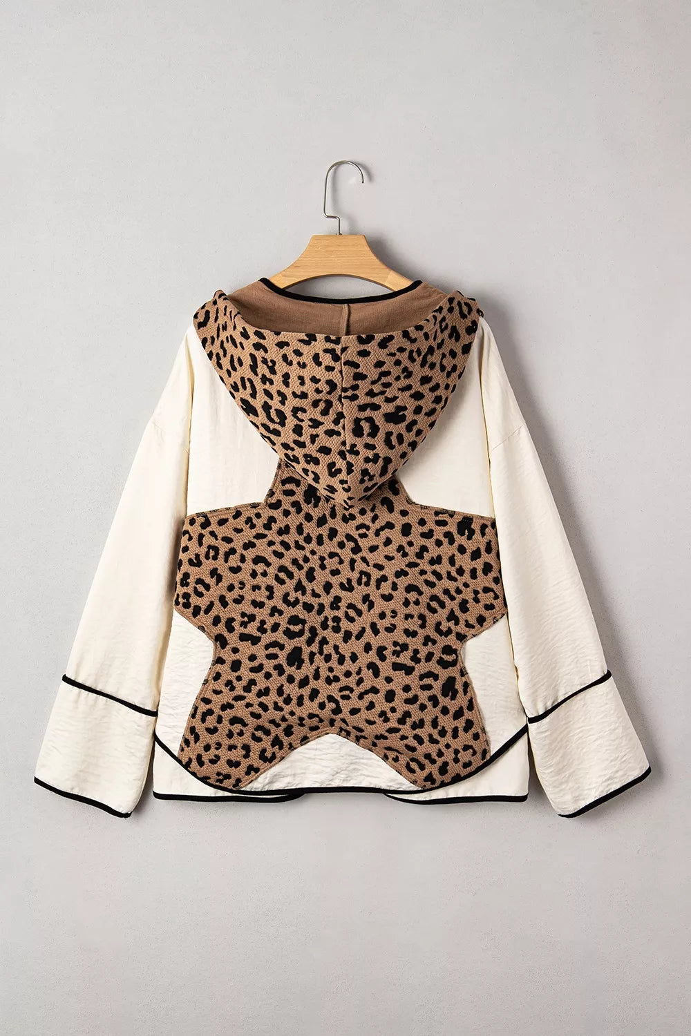 Drawstring Leopard Long Sleeve Hooded Jacket-Jacket-Krush Kandy, Women's Online Fashion Boutique Located in Phoenix, Arizona (Scottsdale Area)