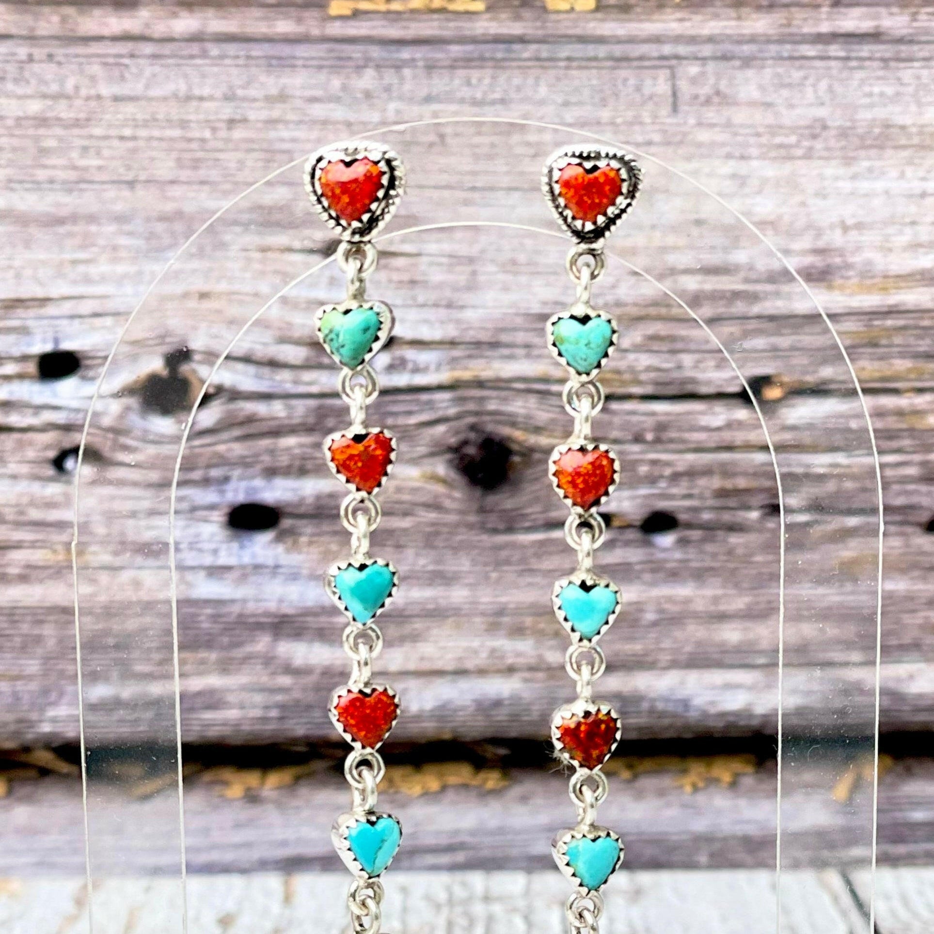 From The Bottom Of My Heart Love Stone Earrings-Earrings-Krush Kandy, Women's Online Fashion Boutique Located in Phoenix, Arizona (Scottsdale Area)