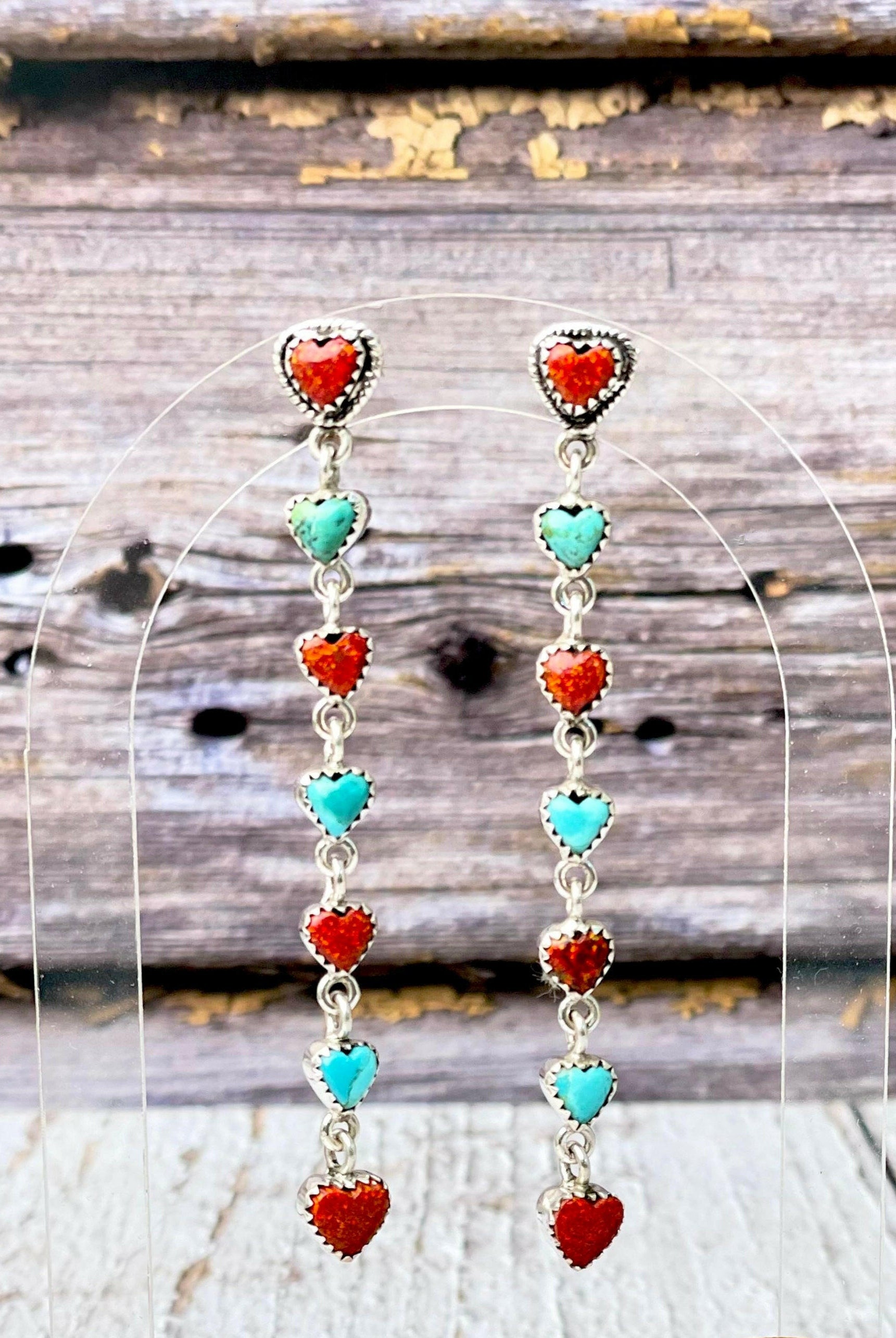 From The Bottom Of My Heart Love Stone Earrings-Earrings-Krush Kandy, Women's Online Fashion Boutique Located in Phoenix, Arizona (Scottsdale Area)