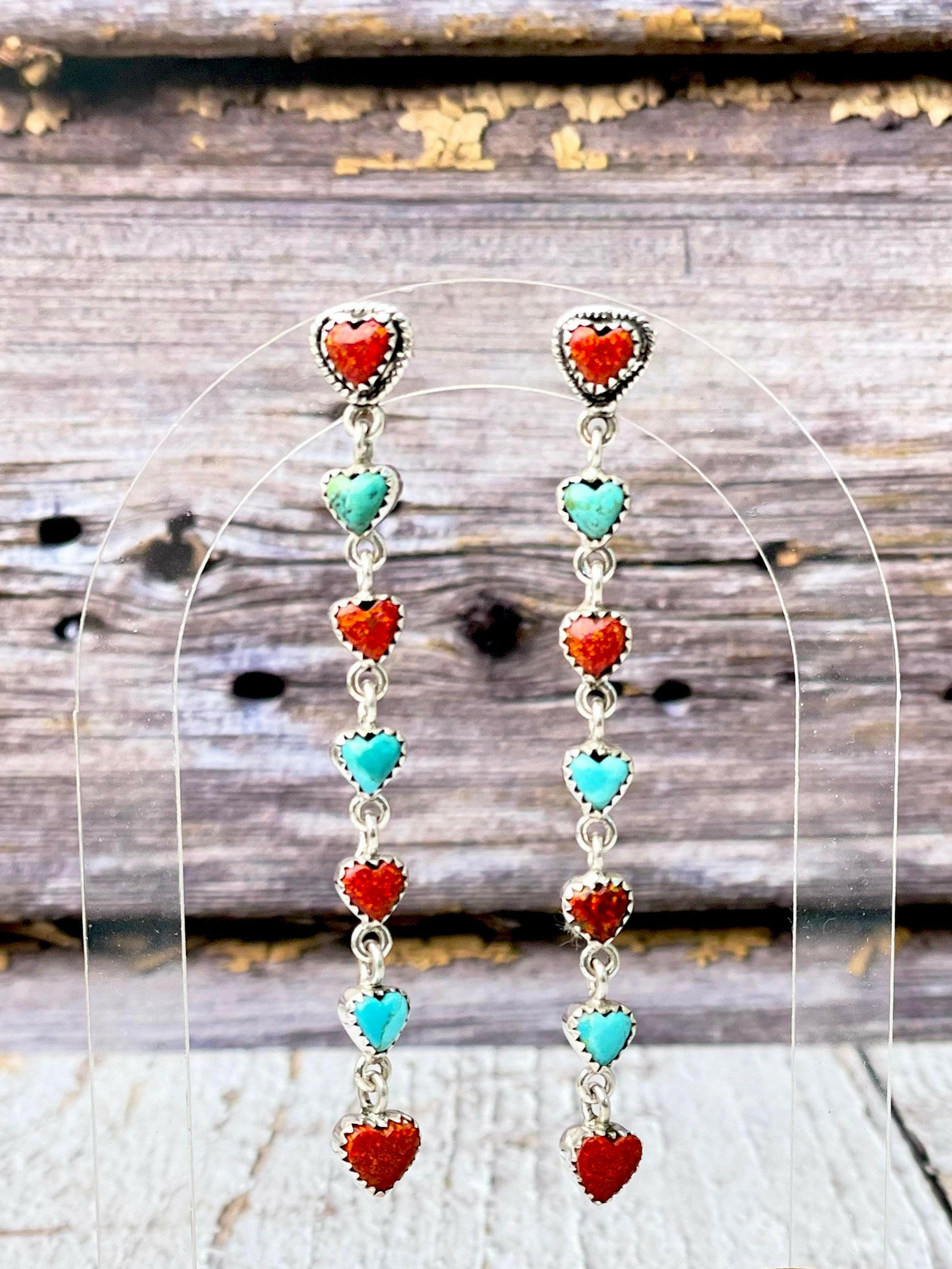From The Bottom Of My Heart Love Stone Earrings-Earrings-Krush Kandy, Women's Online Fashion Boutique Located in Phoenix, Arizona (Scottsdale Area)