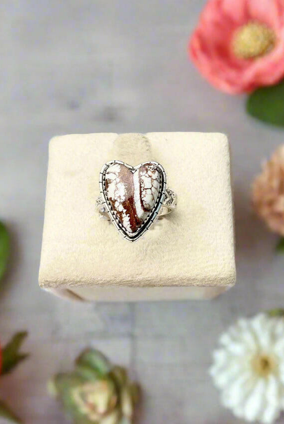 Love Is In The Air Heart Slab Ring | MADE TO ORDER-Rings-Krush Kandy, Women's Online Fashion Boutique Located in Phoenix, Arizona (Scottsdale Area)