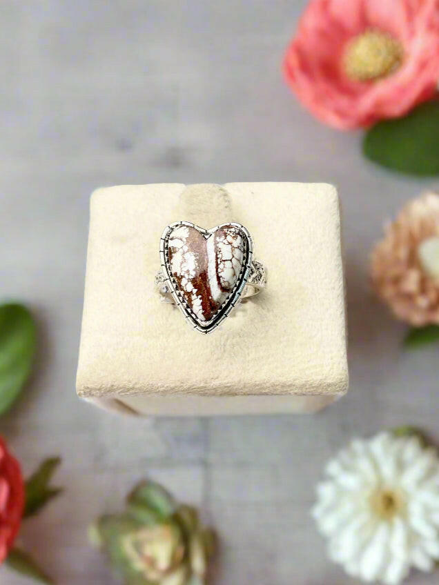 Love Is In The Air Heart Slab Ring | MADE TO ORDER-Rings-Krush Kandy, Women's Online Fashion Boutique Located in Phoenix, Arizona (Scottsdale Area)