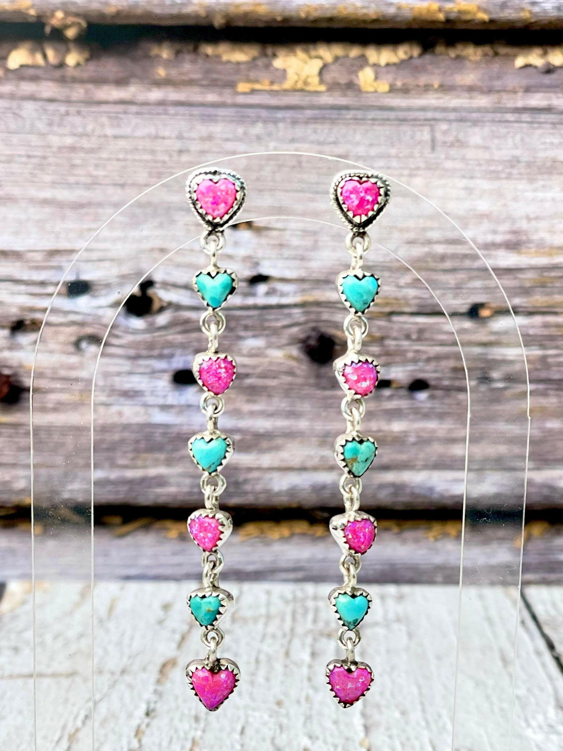 From The Bottom Of My Heart Love Stone Earrings-Earrings-Krush Kandy, Women's Online Fashion Boutique Located in Phoenix, Arizona (Scottsdale Area)