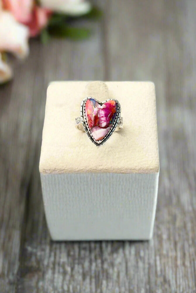 Love Is In The Air Heart Slab Ring | MADE TO ORDER-Rings-Krush Kandy, Women's Online Fashion Boutique Located in Phoenix, Arizona (Scottsdale Area)