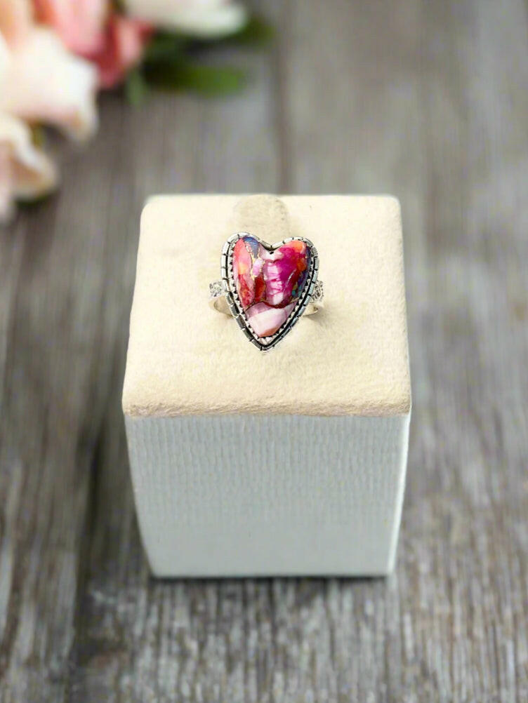 Love Is In The Air Heart Slab Ring | MADE TO ORDER-Rings-Krush Kandy, Women's Online Fashion Boutique Located in Phoenix, Arizona (Scottsdale Area)