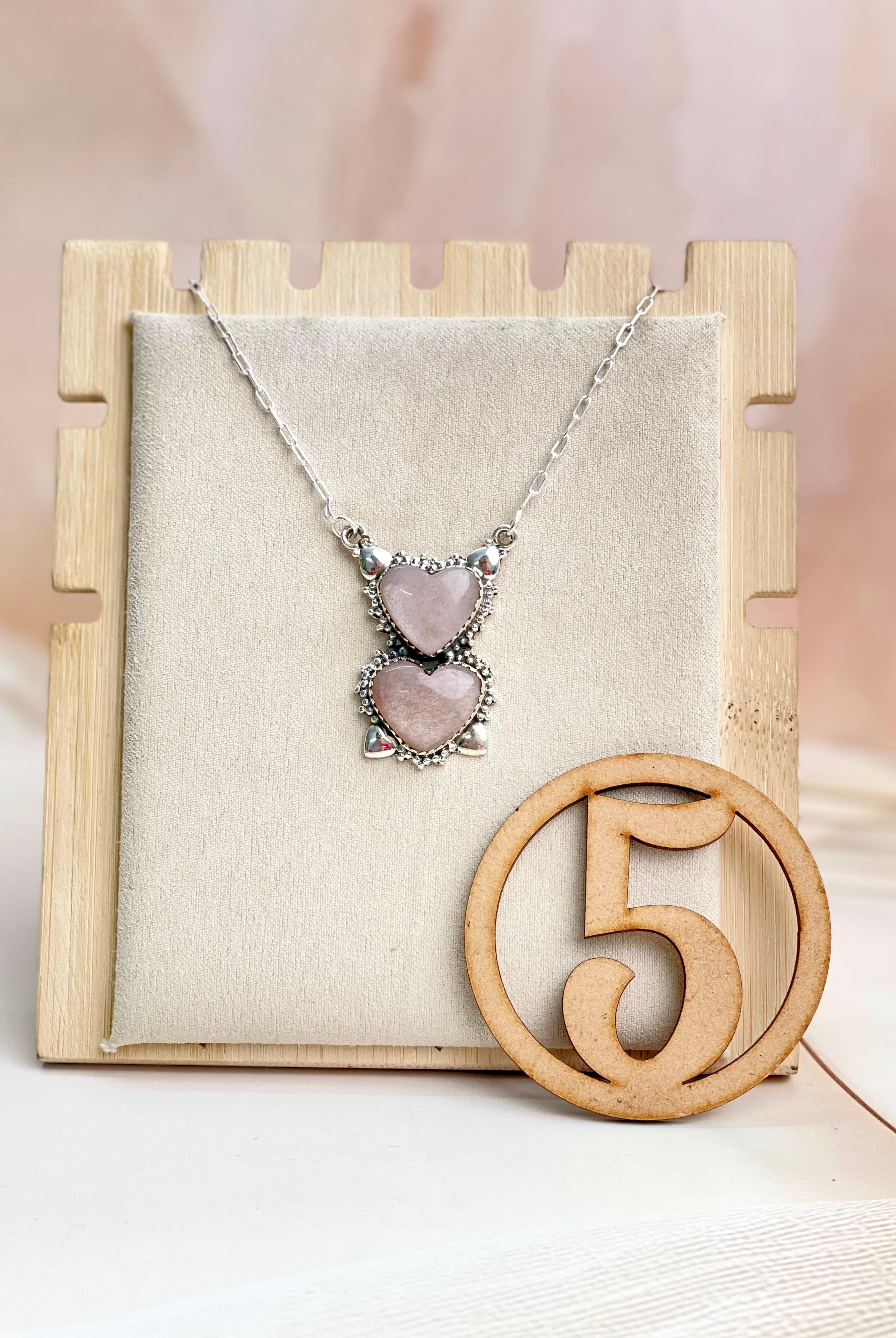 Sunstone 2 stone Necklace sno 33-Necklaces-Krush Kandy, Women's Online Fashion Boutique Located in Phoenix, Arizona (Scottsdale Area)