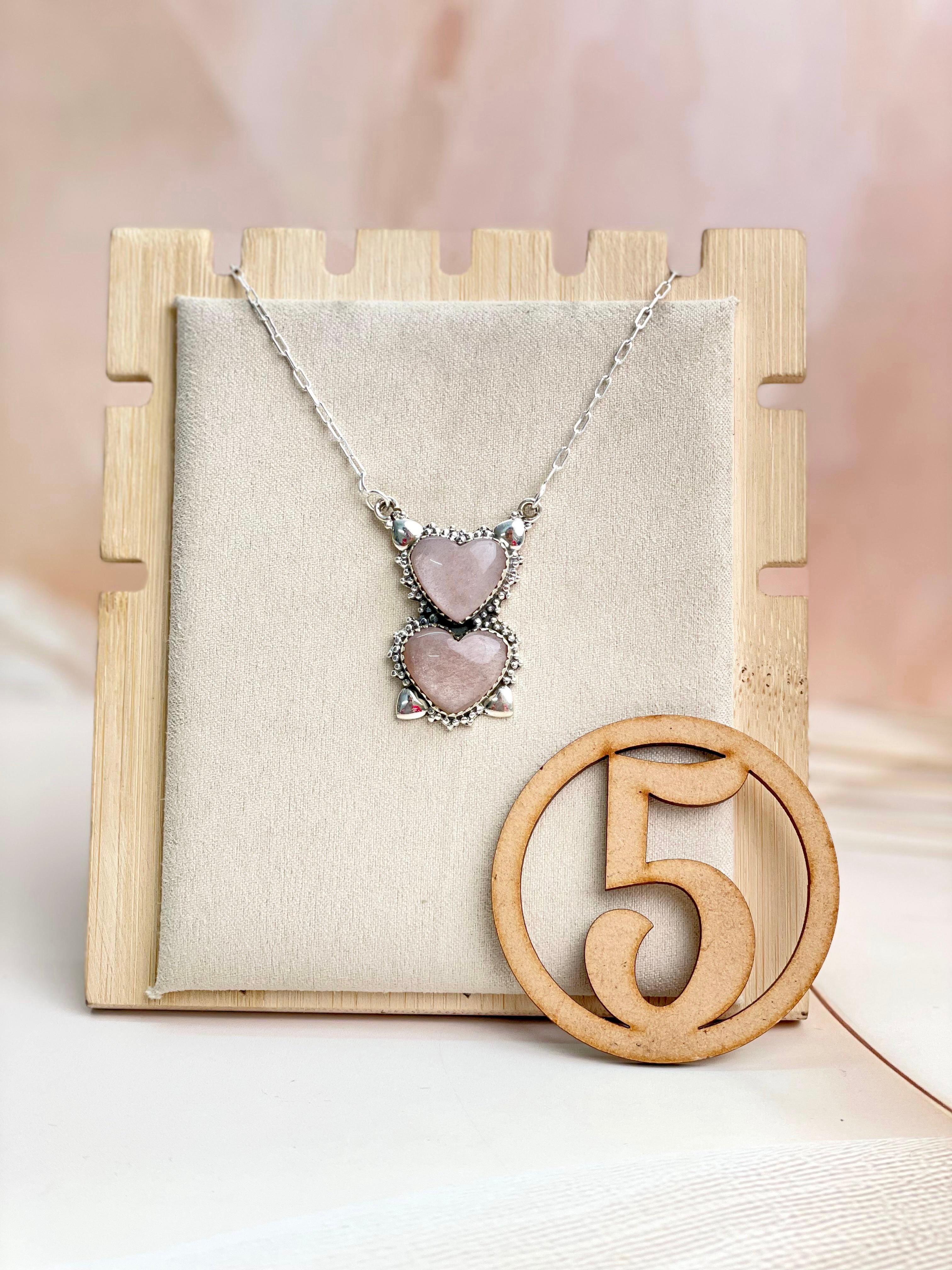 Sunstone 2 stone Necklace sno 33-Necklaces-Krush Kandy, Women's Online Fashion Boutique Located in Phoenix, Arizona (Scottsdale Area)