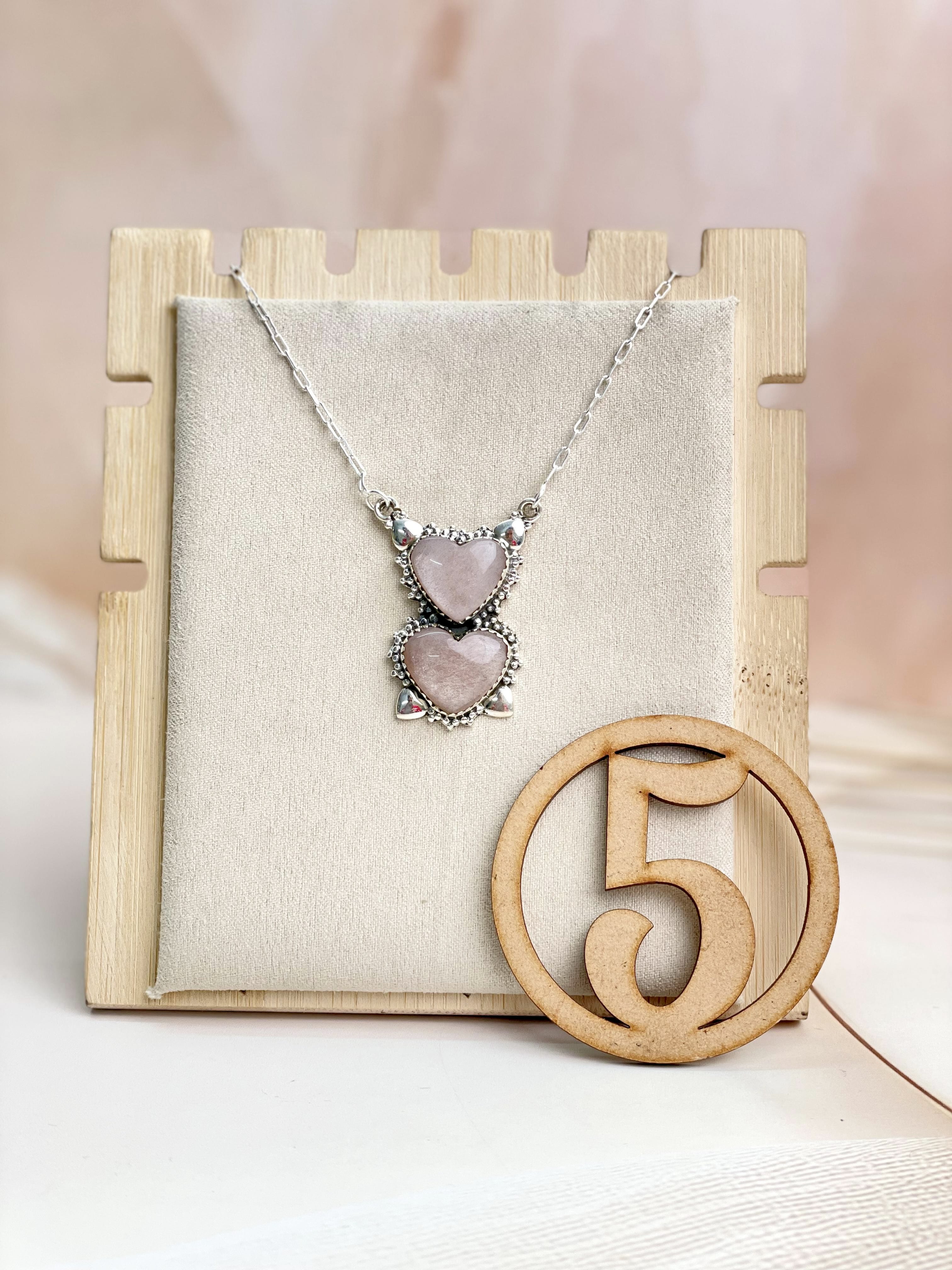 Sunstone 2 stone Necklace sno 33-Necklaces-Krush Kandy, Women's Online Fashion Boutique Located in Phoenix, Arizona (Scottsdale Area)