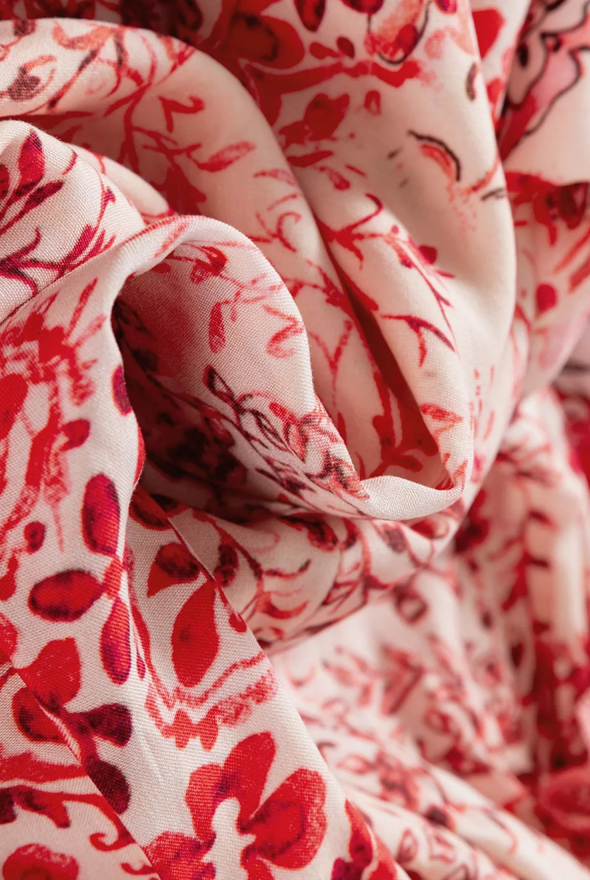 loral Print Tassel Tie Long Sleeve Flowy Mini Dress-Dresses-Krush Kandy, Women's Online Fashion Boutique Located in Phoenix, Arizona (Scottsdale Area)