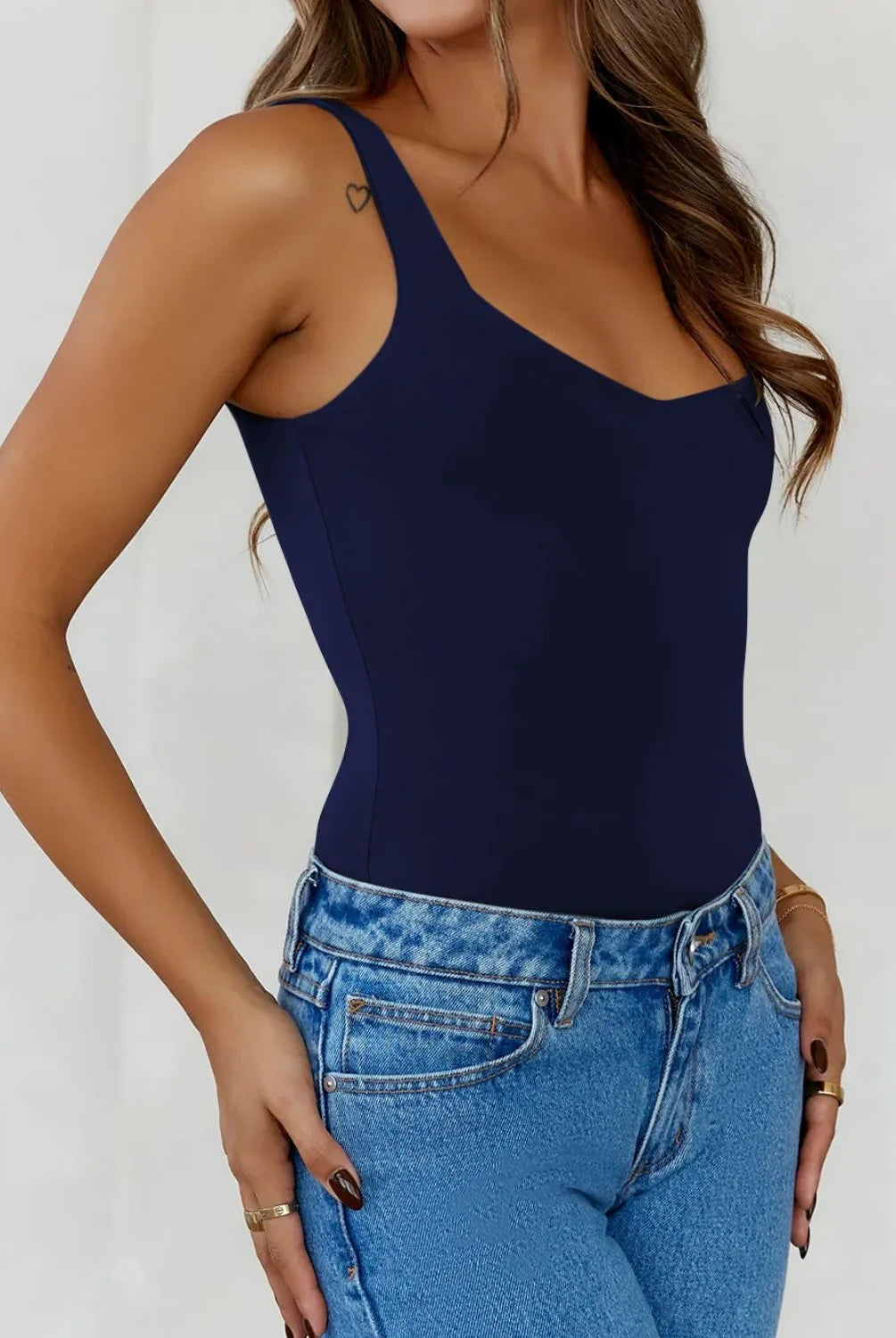 Solid Color Wide Strap Cami-Krush Kandy, Women's Online Fashion Boutique Located in Phoenix, Arizona (Scottsdale Area)
