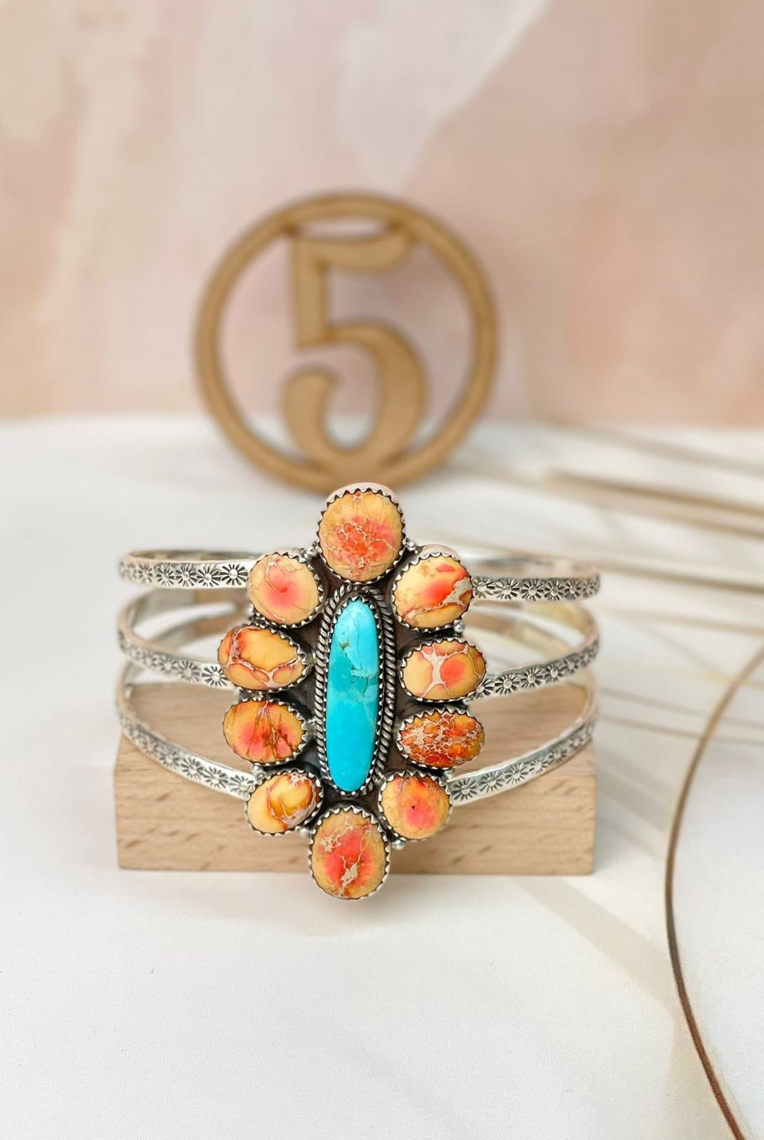 Sterling Stamped Cluster Cuffs-Bracelets-Krush Kandy, Women's Online Fashion Boutique Located in Phoenix, Arizona (Scottsdale Area)