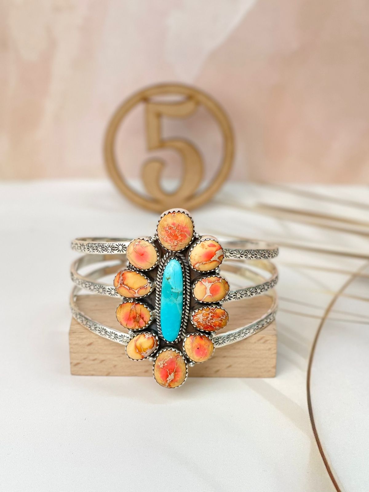 Sterling Stamped Cluster Cuffs-Bracelets-Krush Kandy, Women's Online Fashion Boutique Located in Phoenix, Arizona (Scottsdale Area)